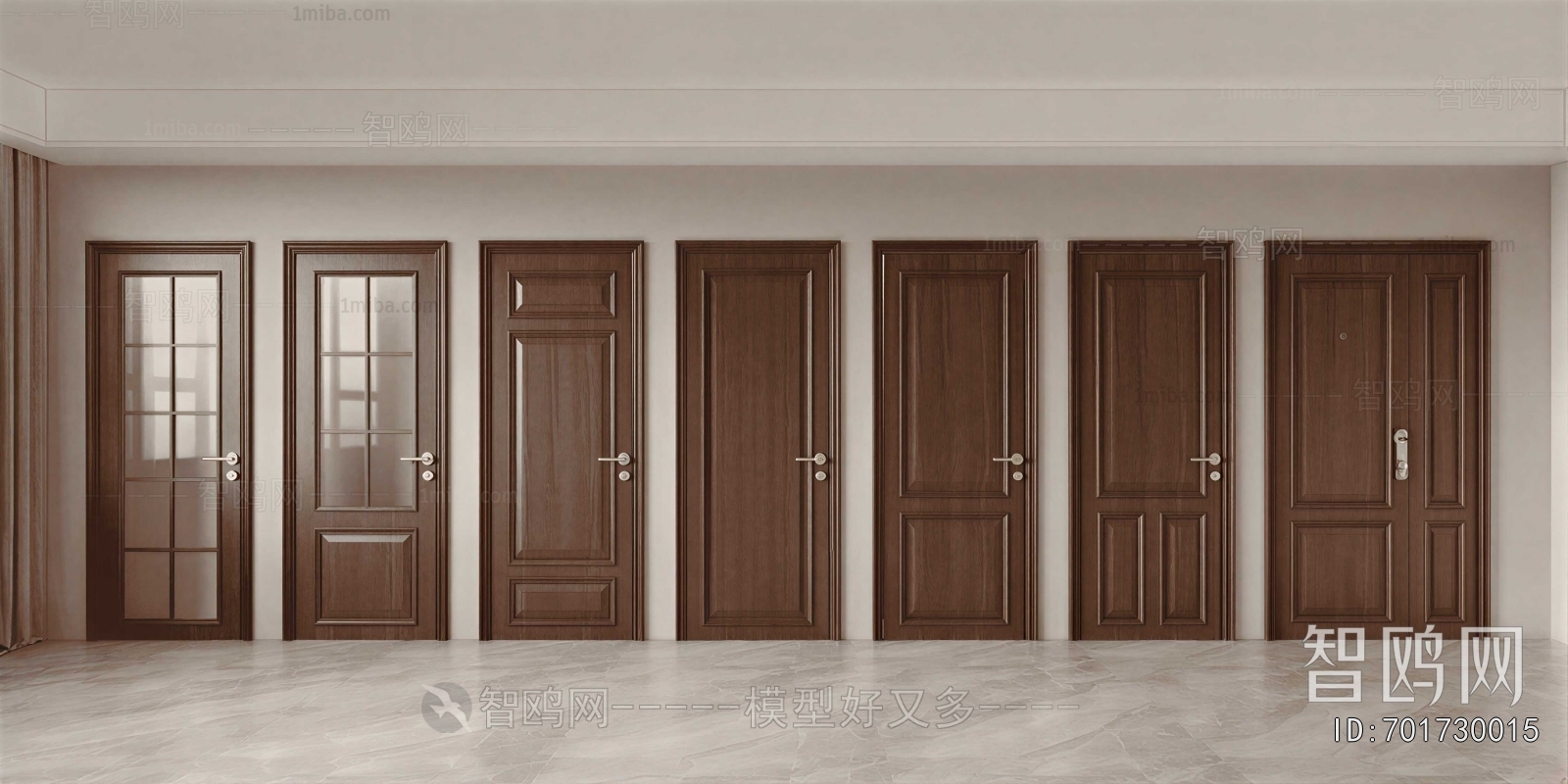 New Chinese Style Single Door