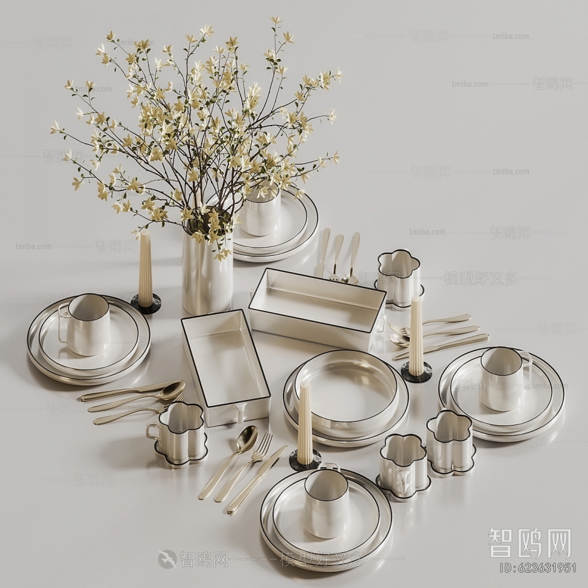 Modern Cutlery/tea Set