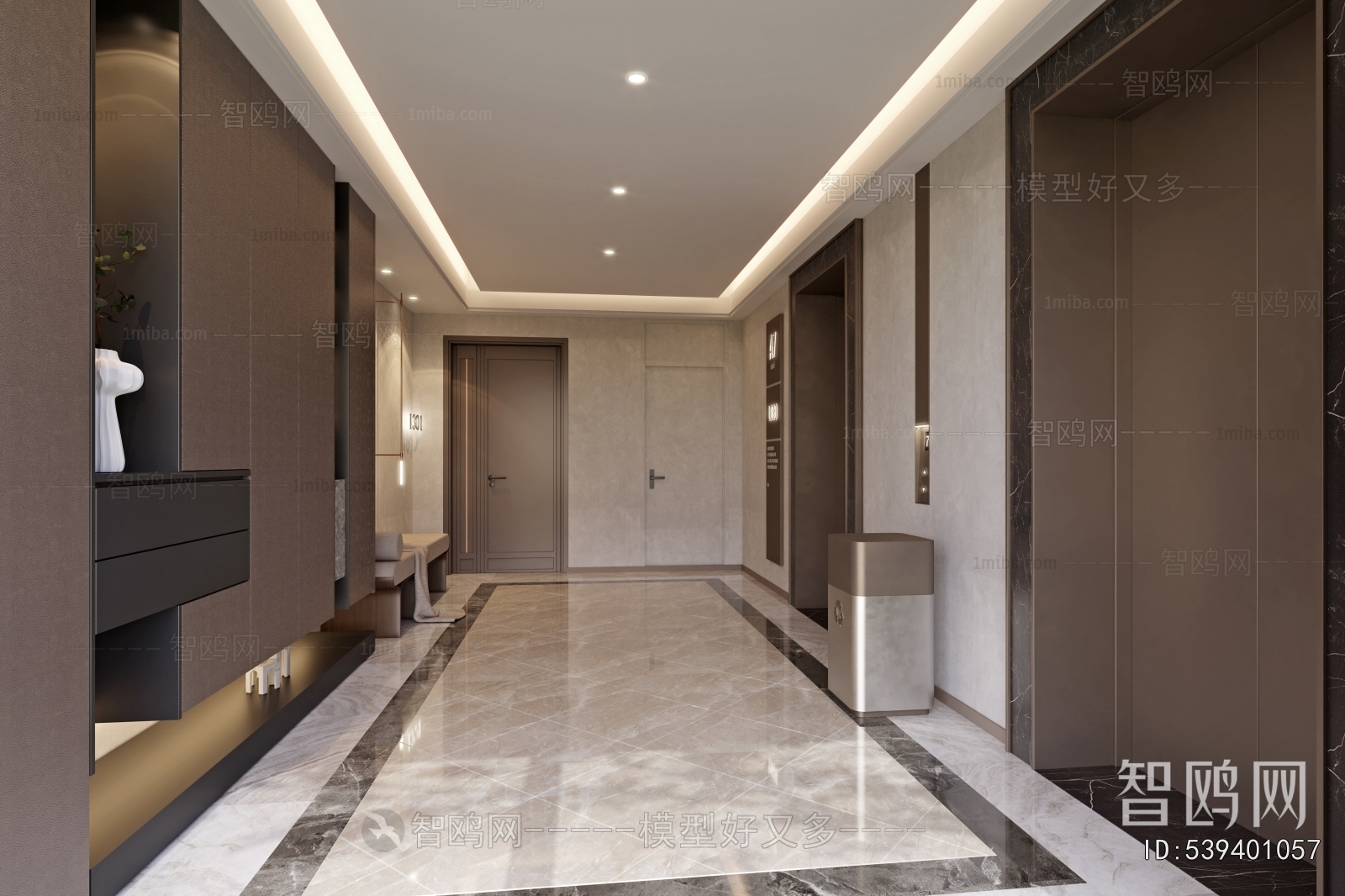 Modern Corridor/elevator Hall
