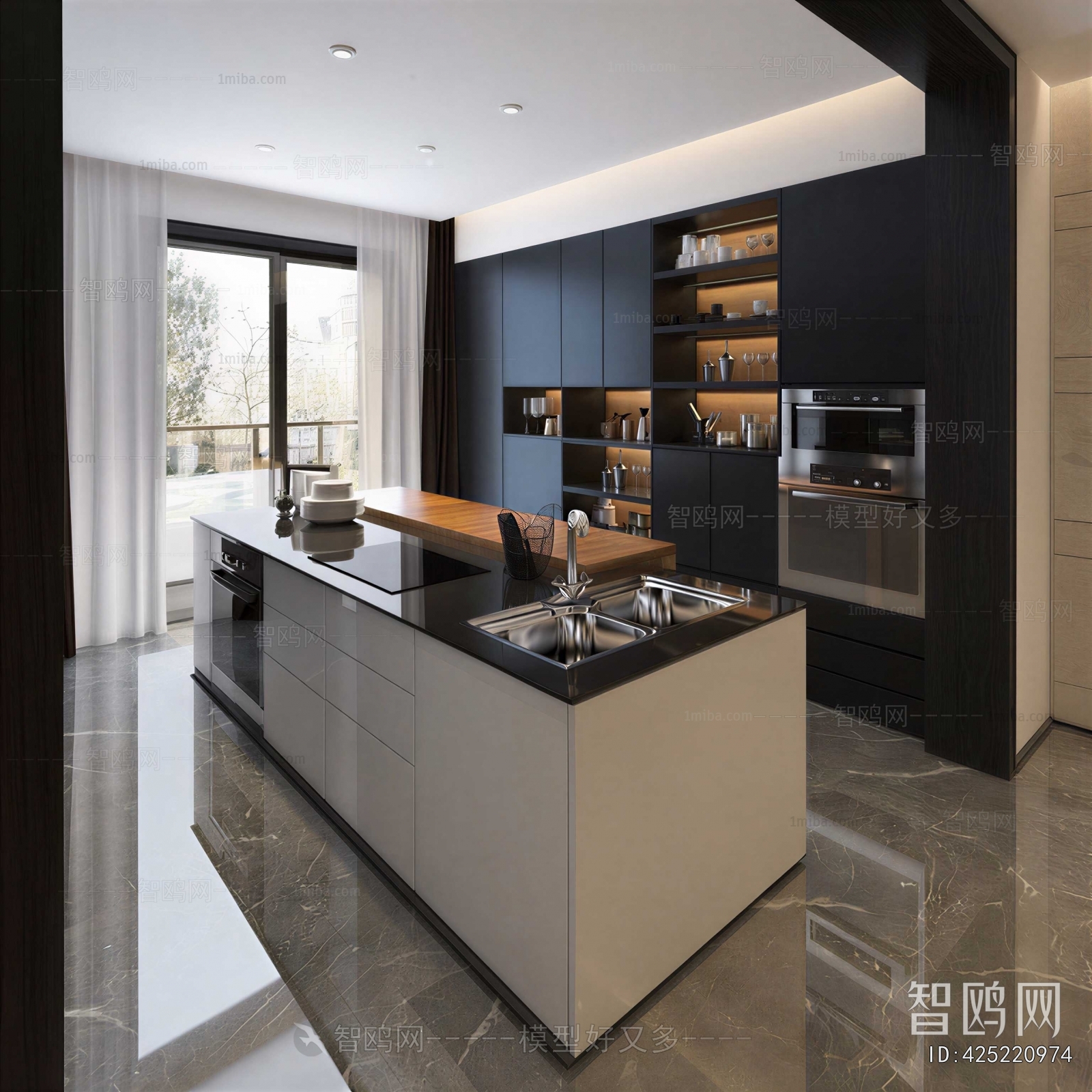 Modern Open Kitchen
