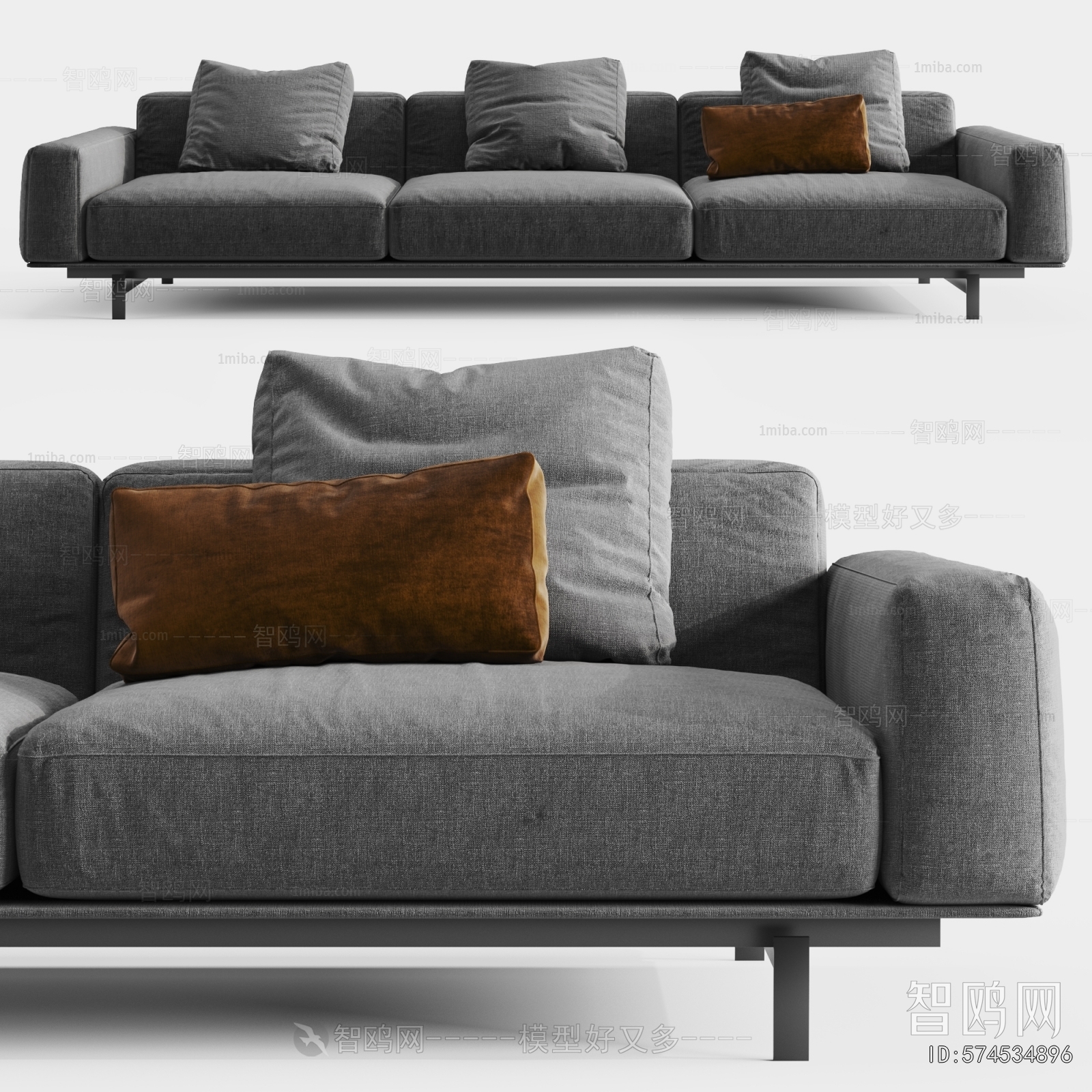 Modern Three-seat Sofa