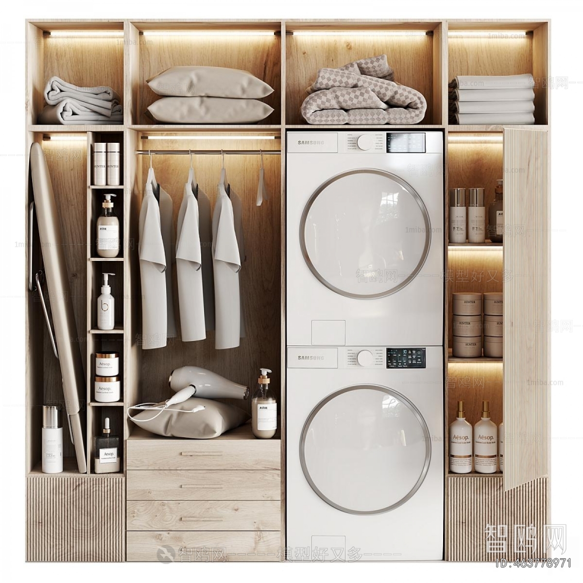 Modern Laundry Cabinet