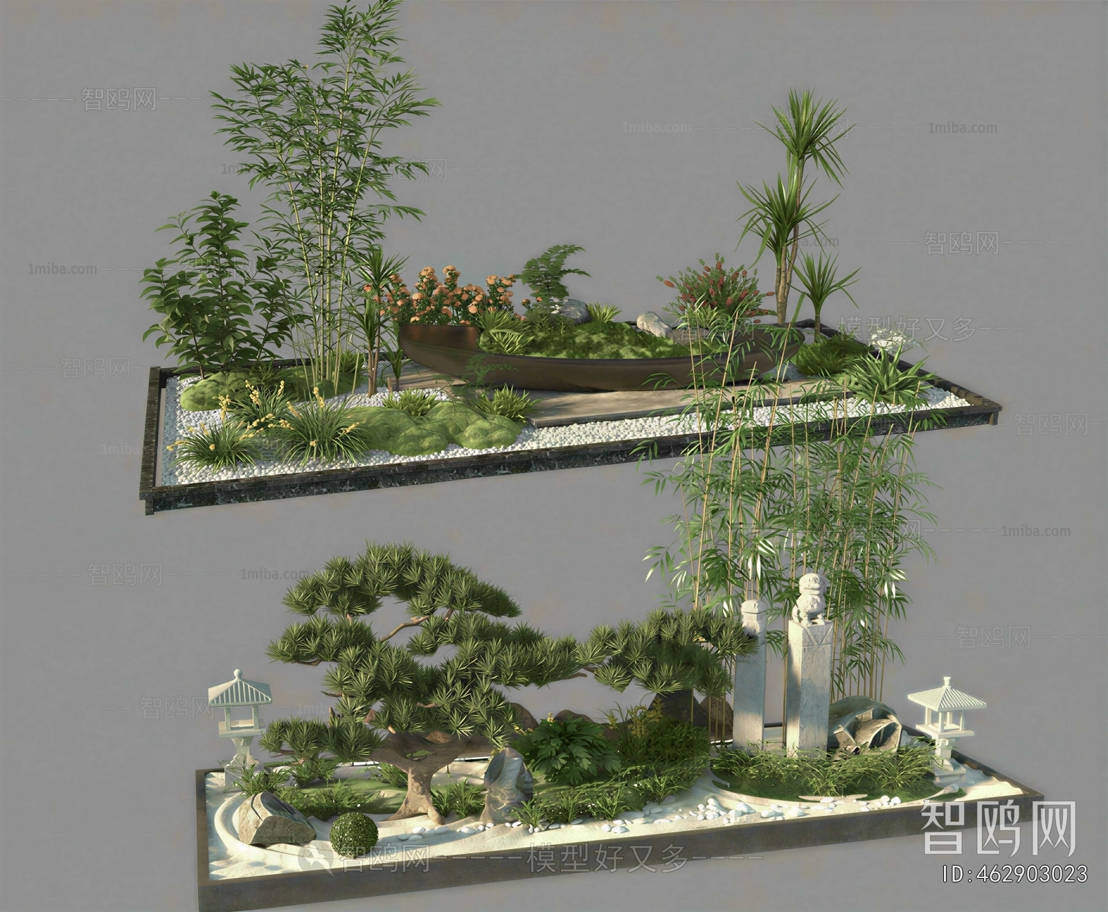 New Chinese Style Plant Landscaping