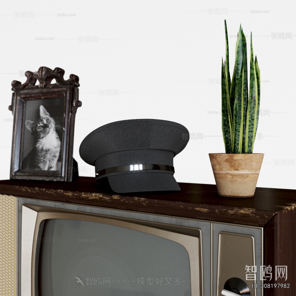 Modern Retro Style TV Set