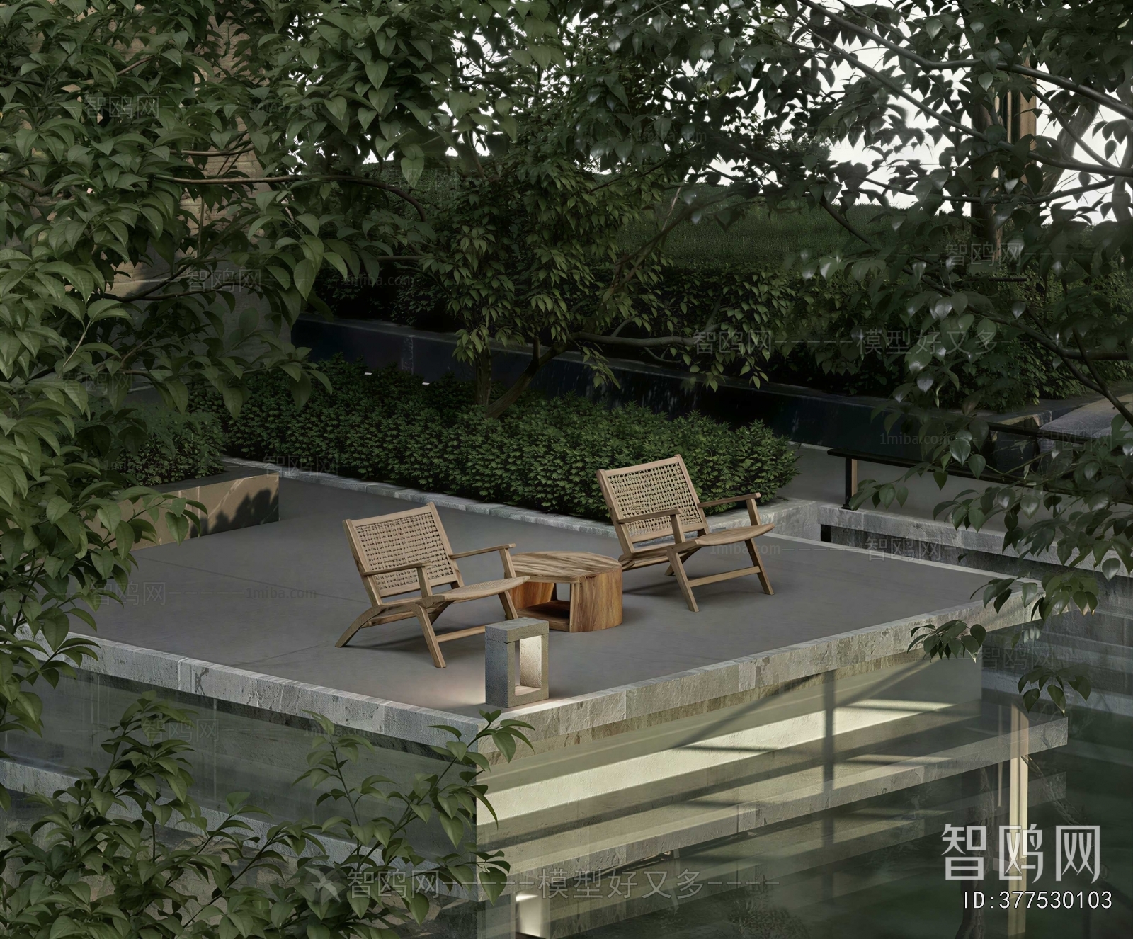Modern Park Landscape