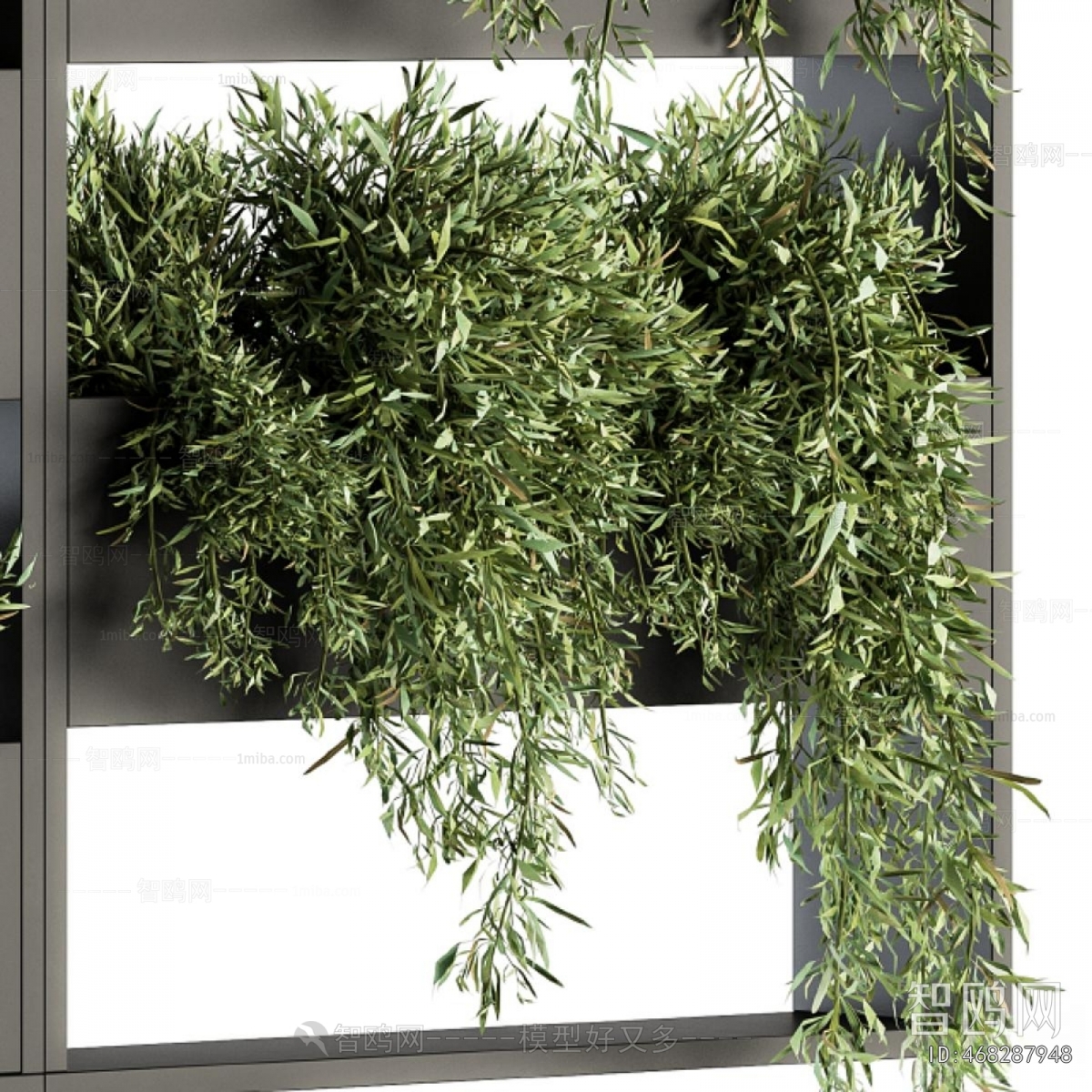 Modern Potted Green Plant