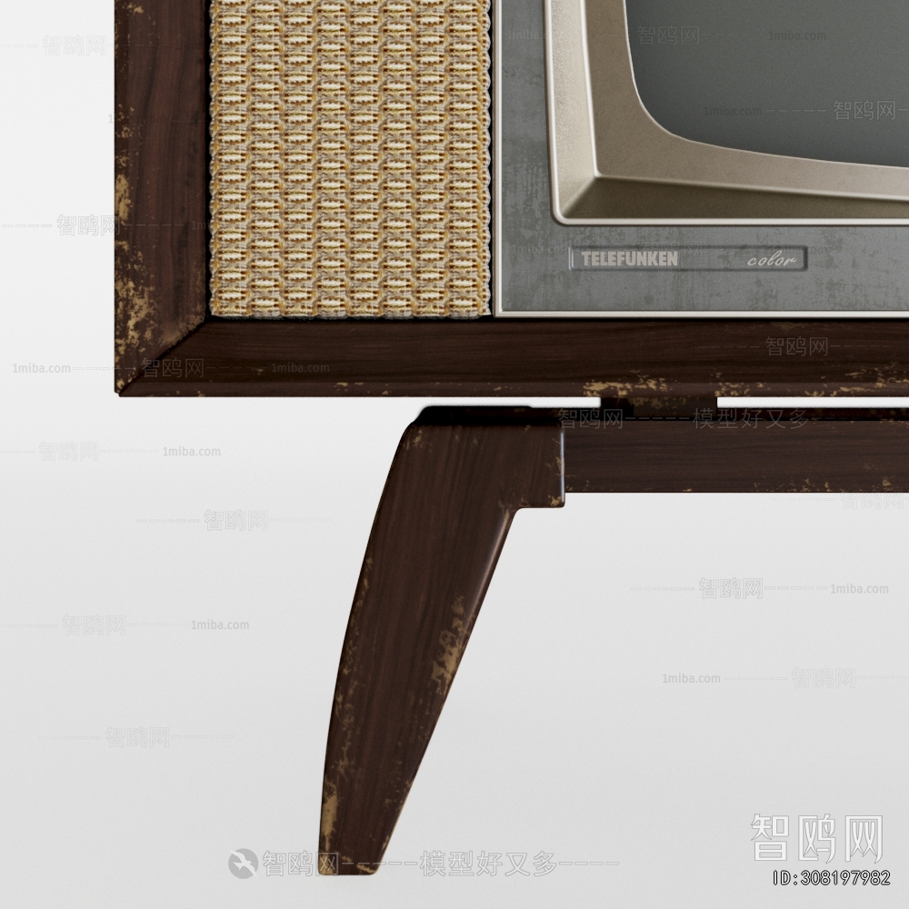 Modern Retro Style TV Set