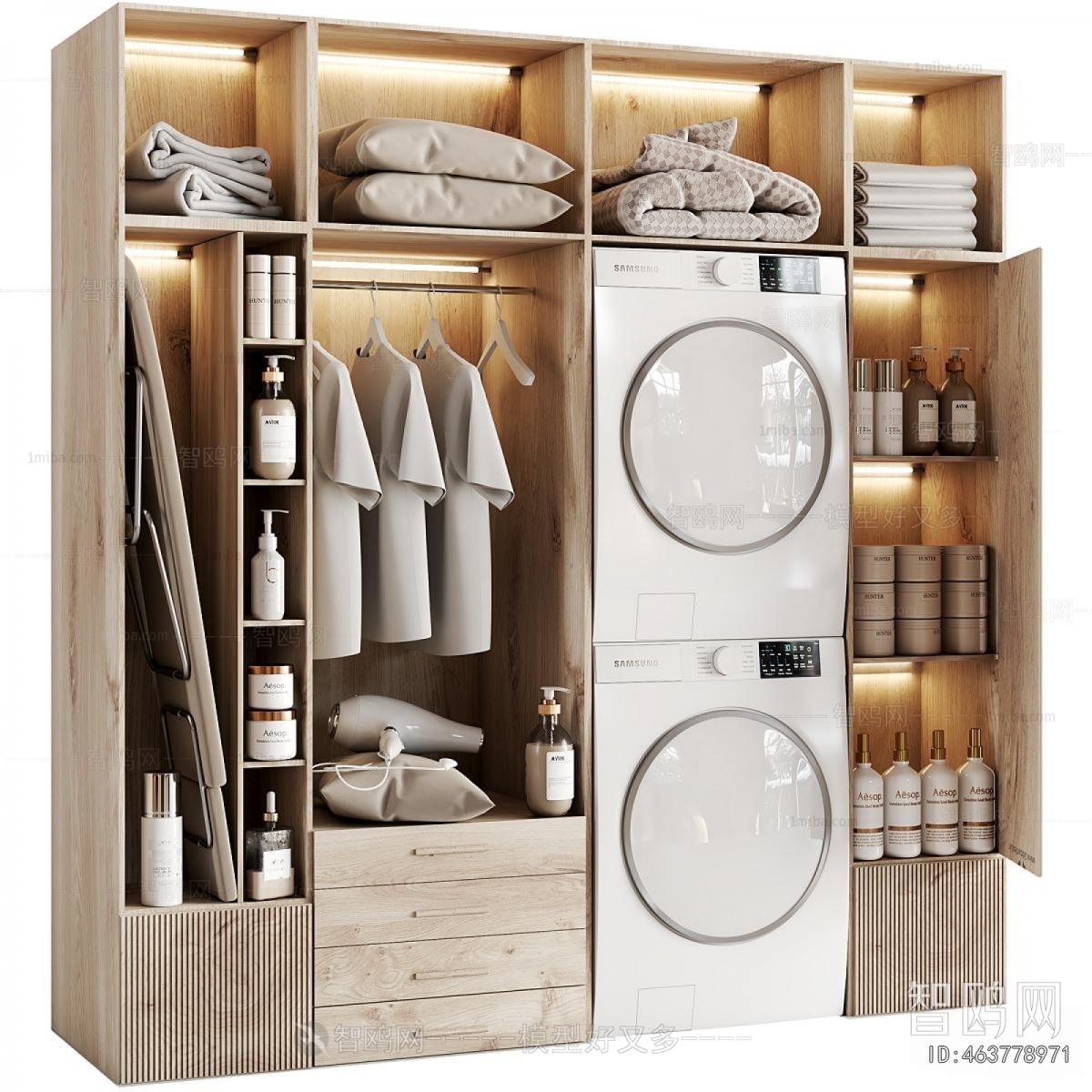 Modern Laundry Cabinet