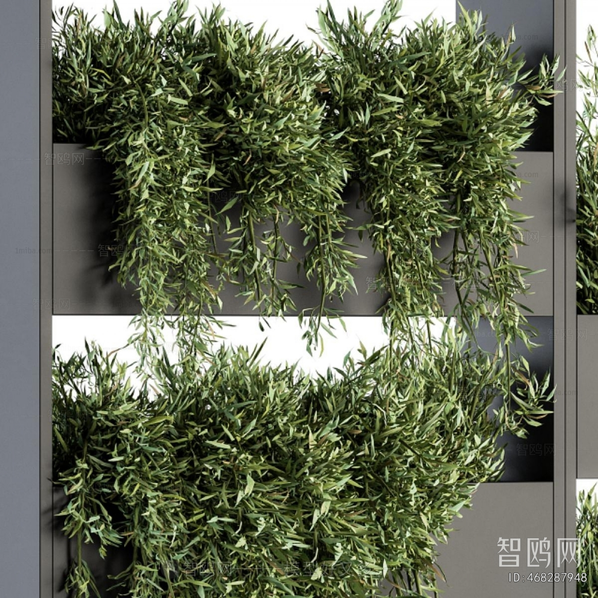 Modern Potted Green Plant