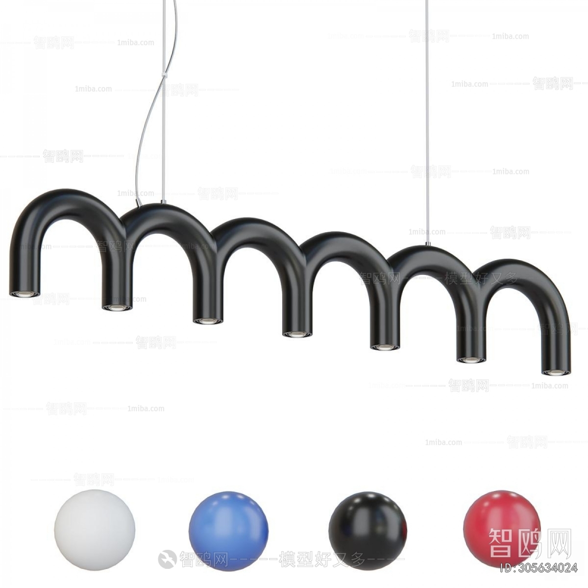 Modern Long Chandelier