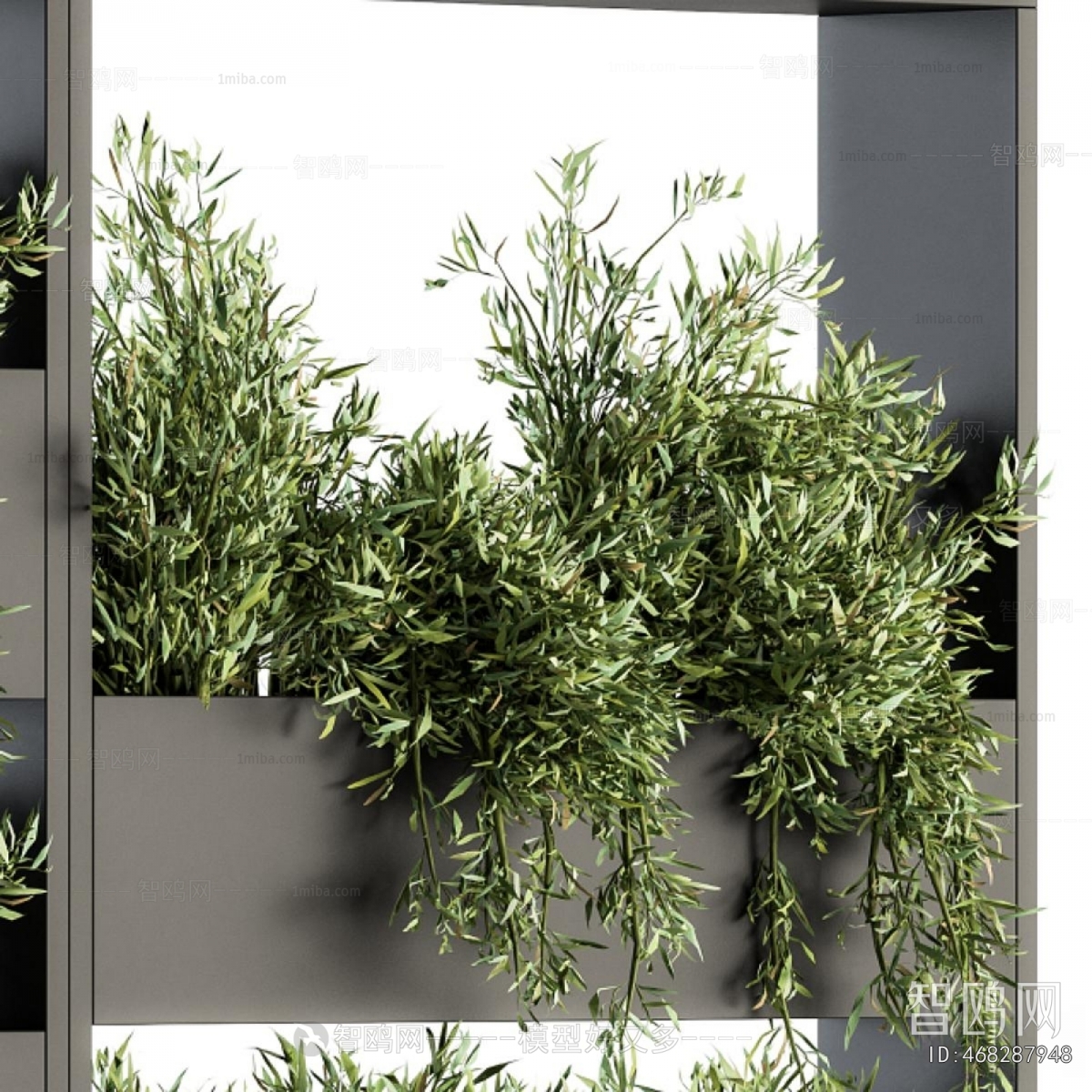 Modern Potted Green Plant