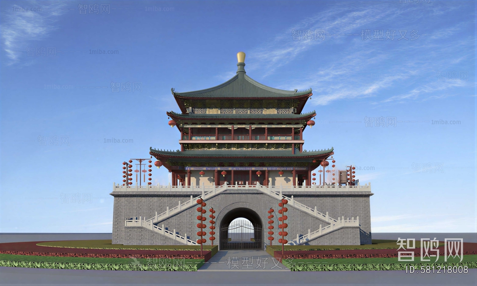 Chinese Style Ancient Architectural Buildings