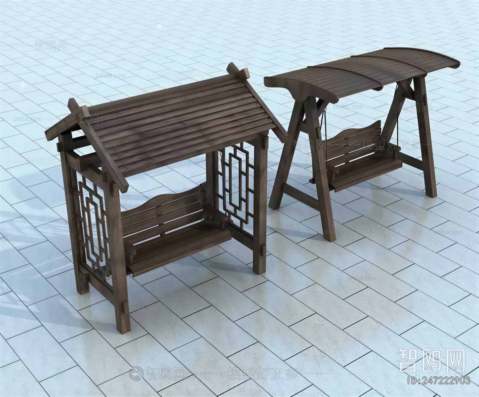 New Chinese Style Hanging Chair