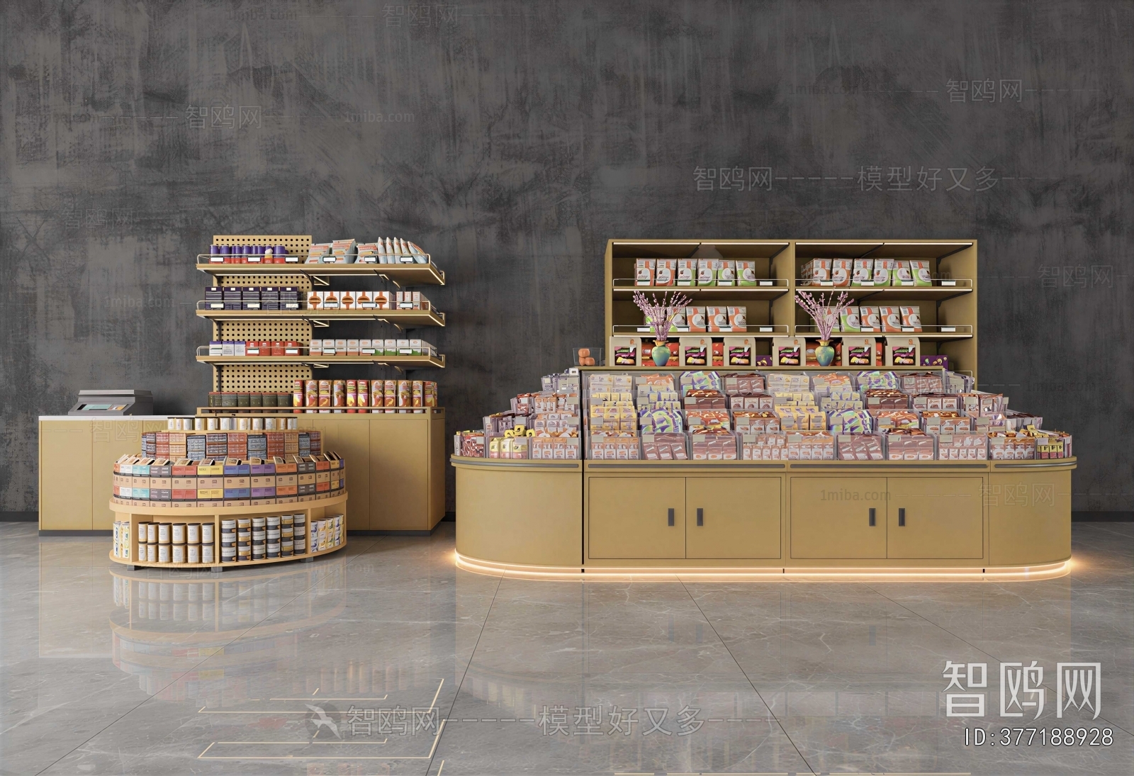 Modern Supermarket Shelf