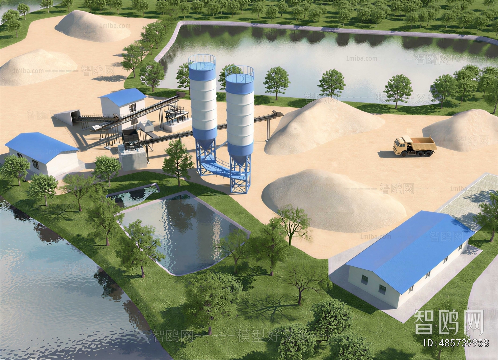 Modern Industrial Building
