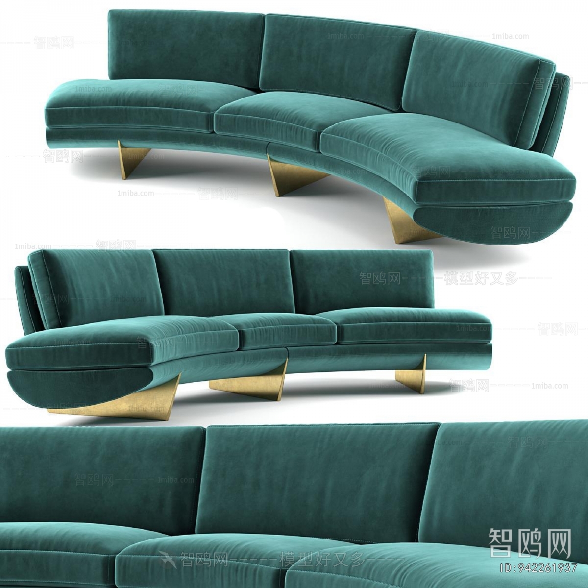 Modern Curved Sofa