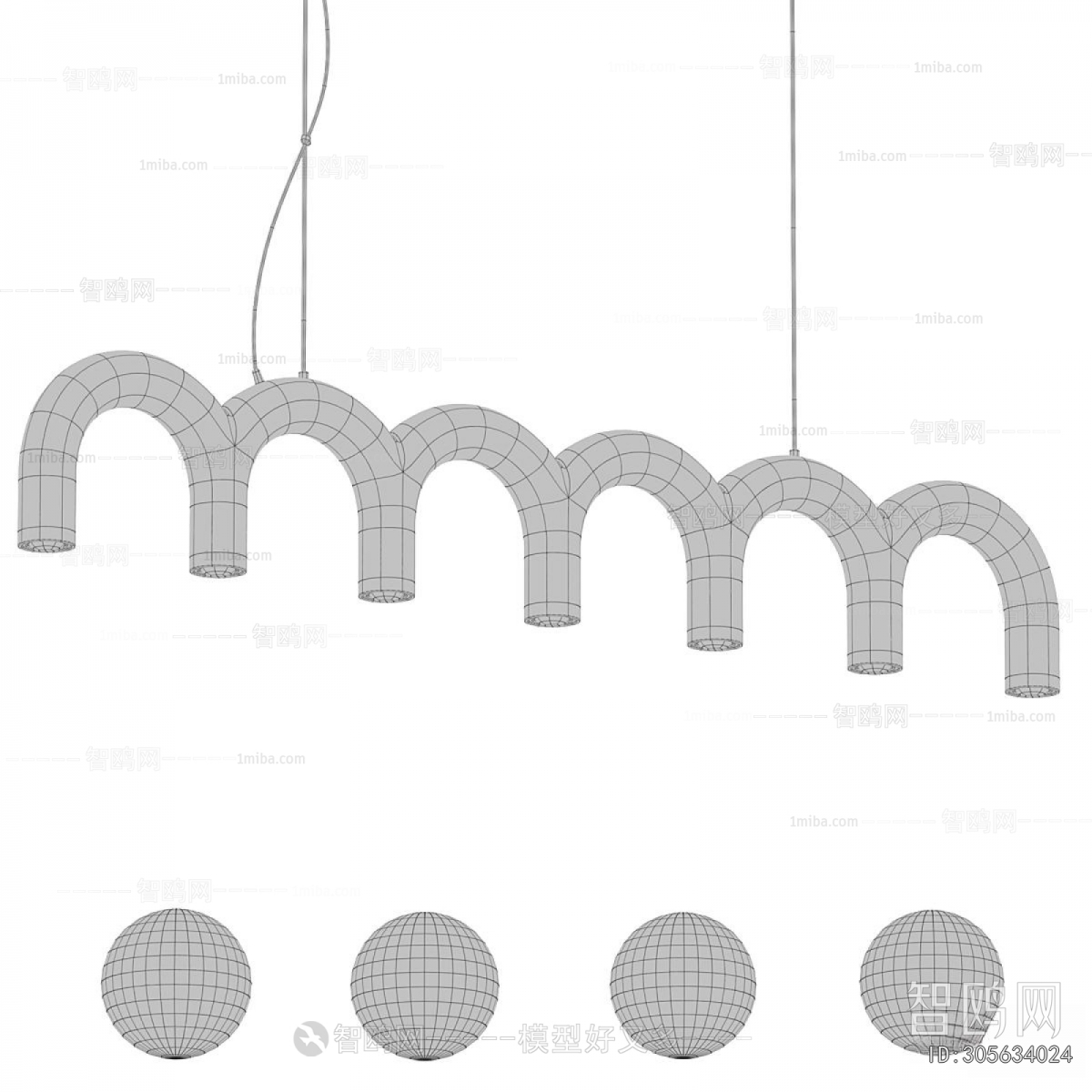 Modern Long Chandelier