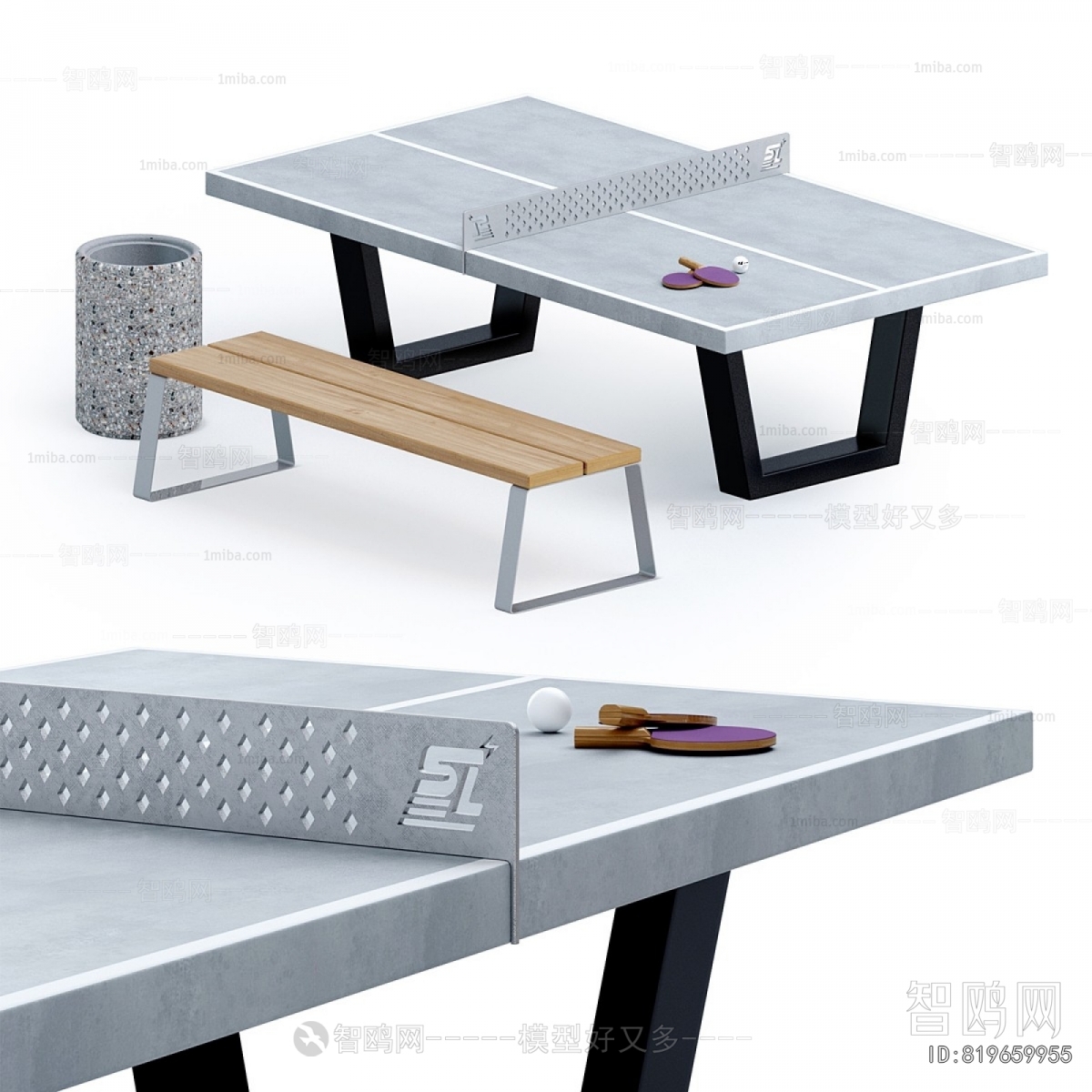 Modern Table-tennis Table