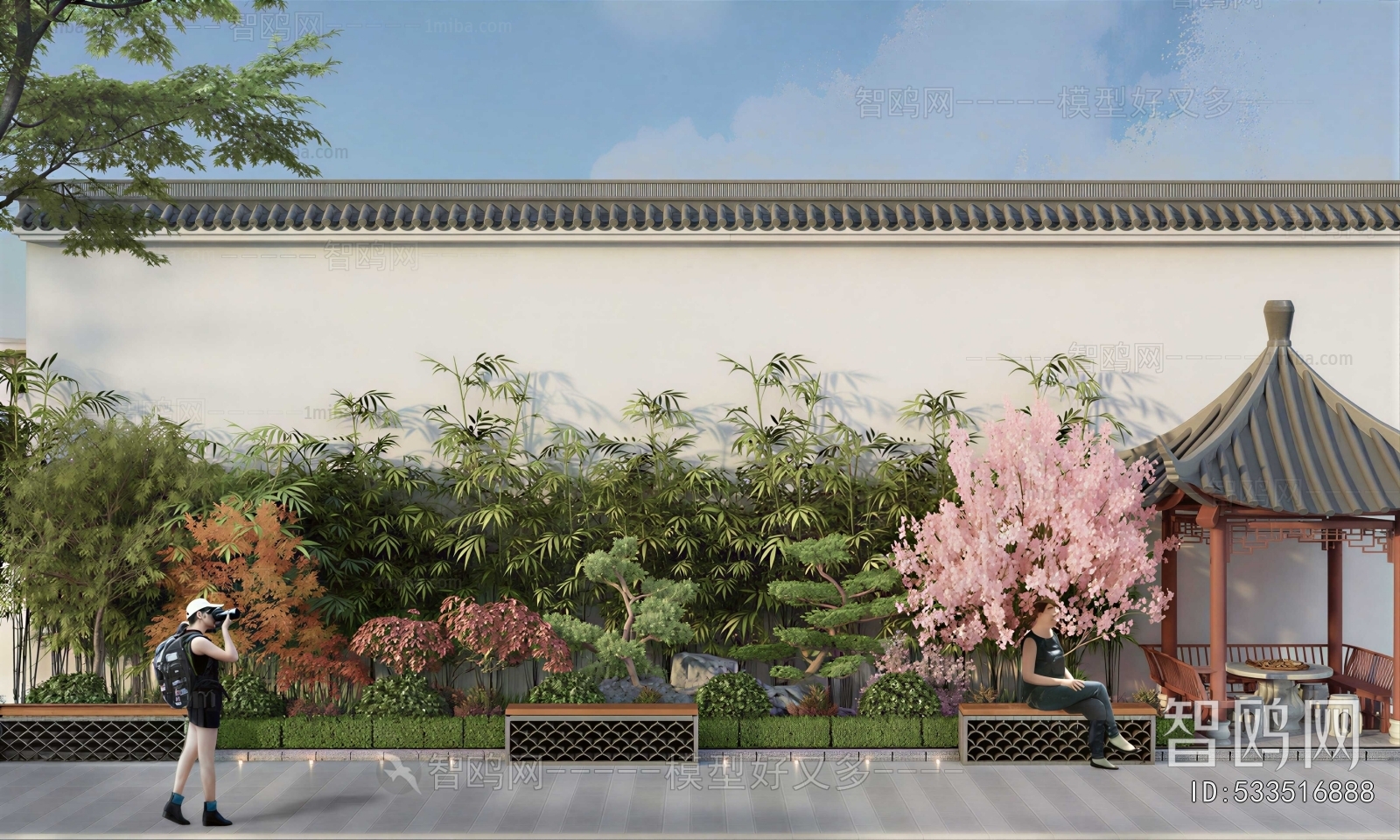 New Chinese Style Courtyard/landscape