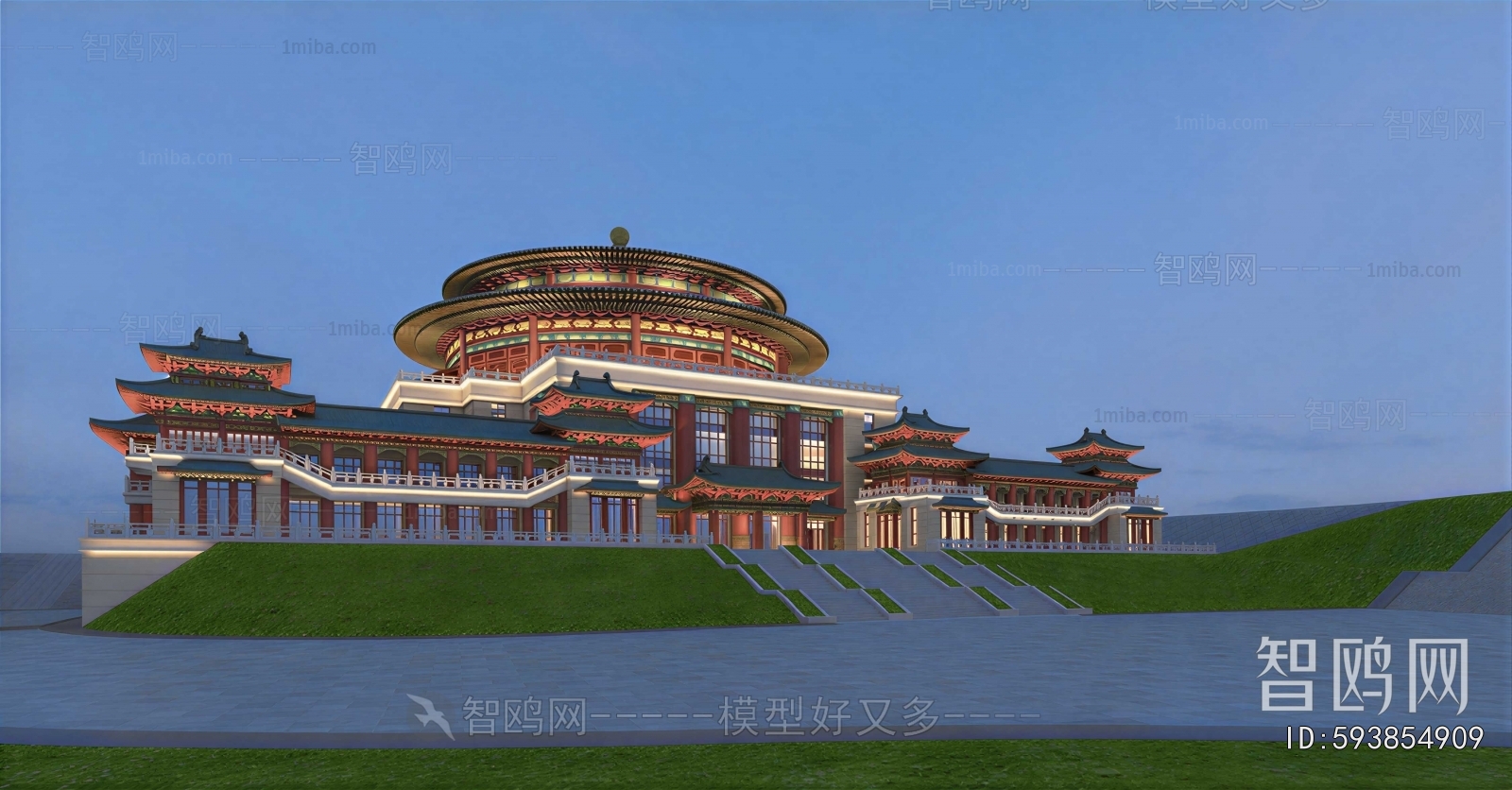 Chinese Style Ancient Architectural Buildings