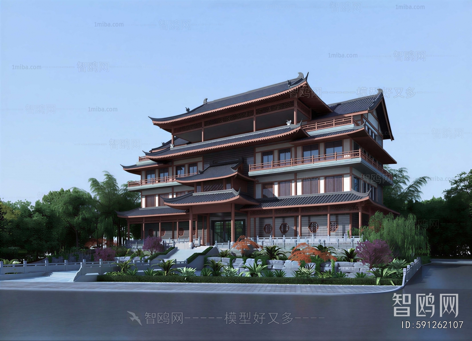 Chinese Style Ancient Architectural Buildings