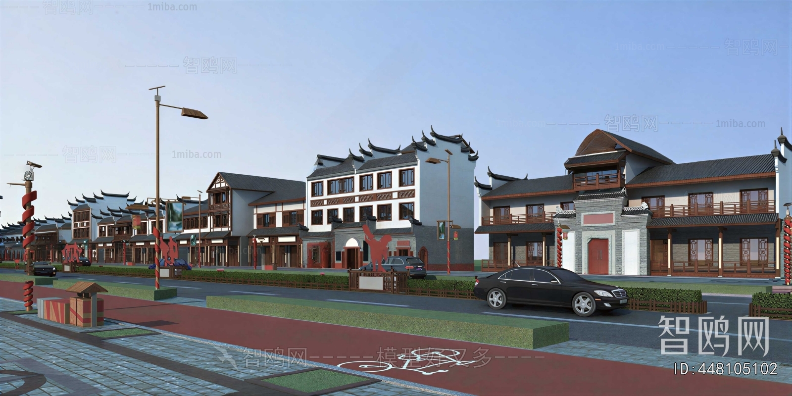 New Chinese Style Commercial Street