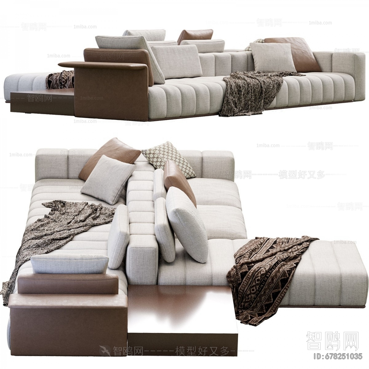 Modern Multi Person Sofa