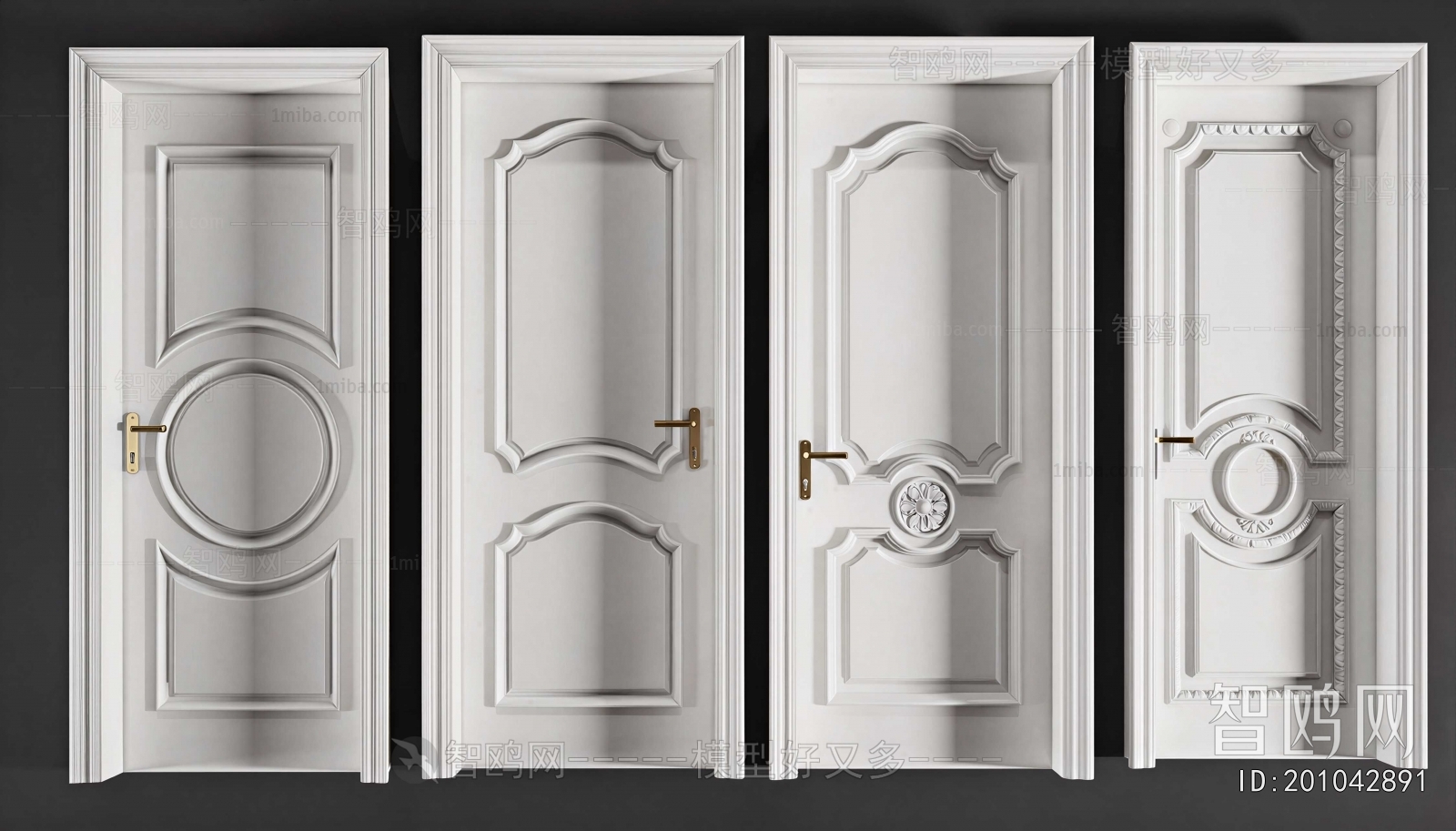 Simple European Style Single Door