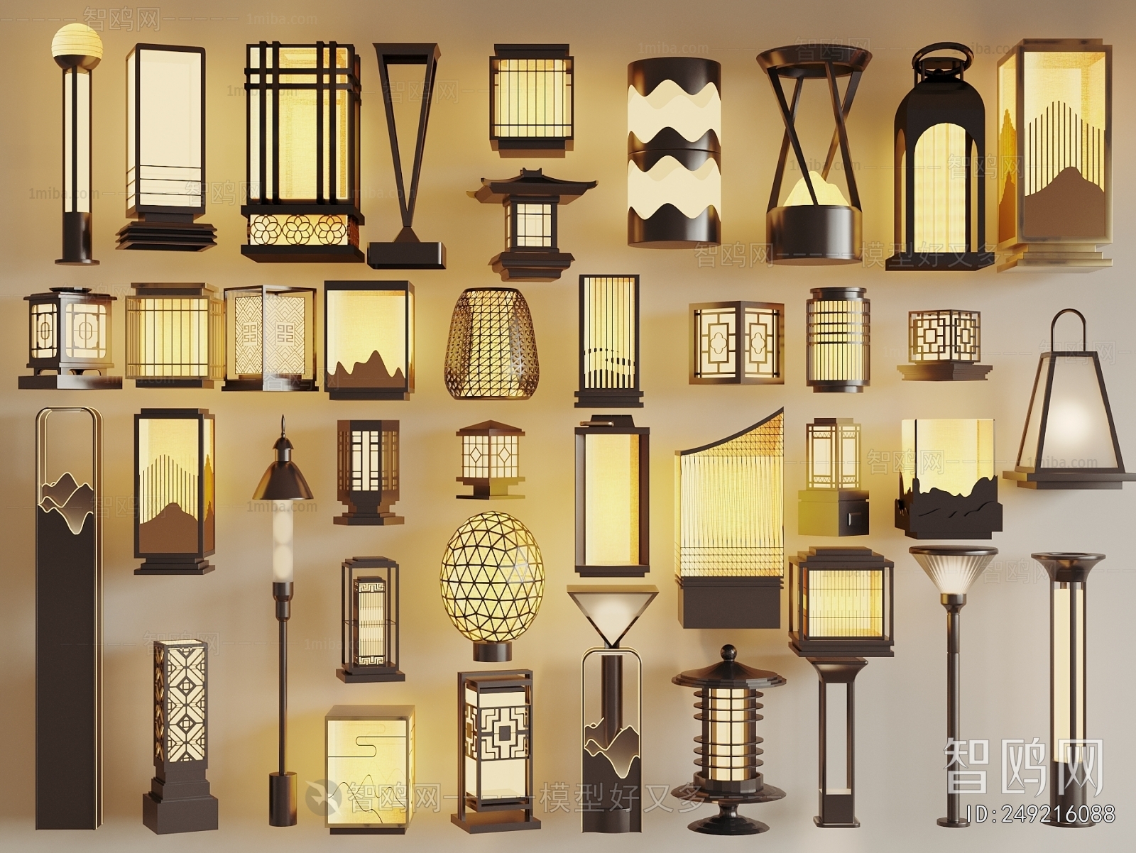 New Chinese Style Outdoor Light