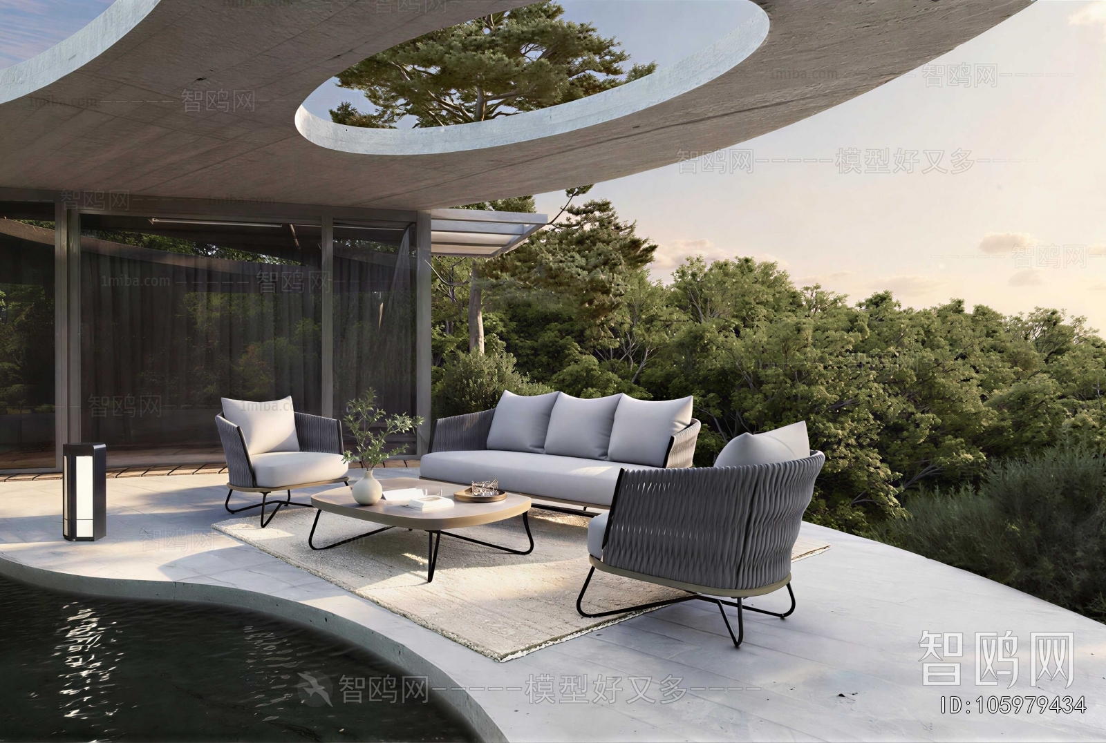 Modern Outdoor Sofa