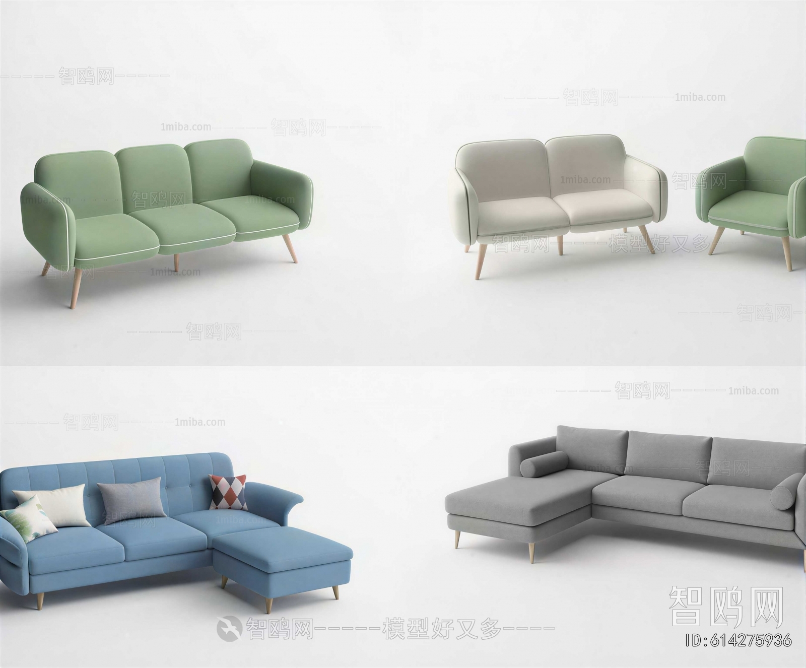 Modern Three-seat Sofa