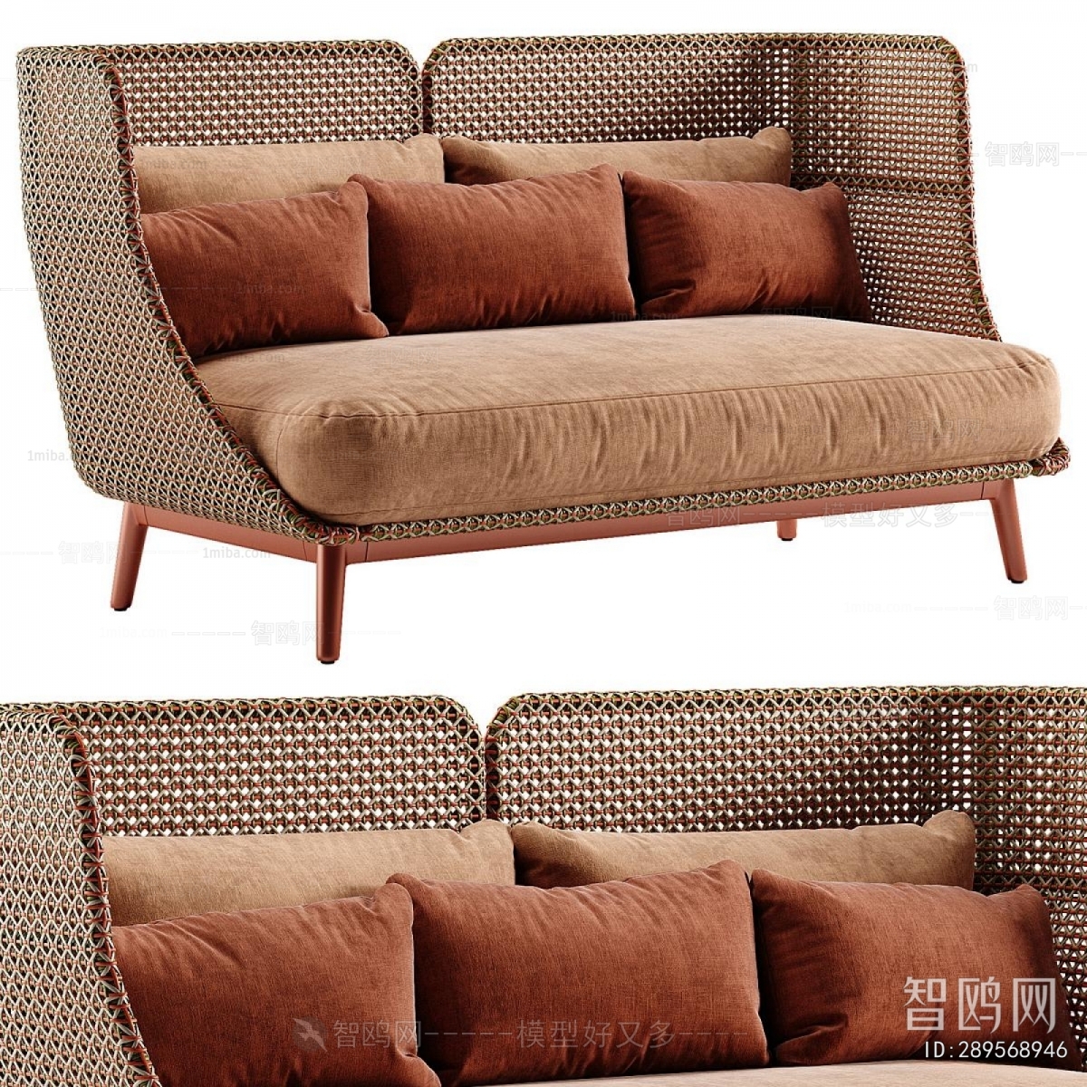 Modern Three-seat Sofa