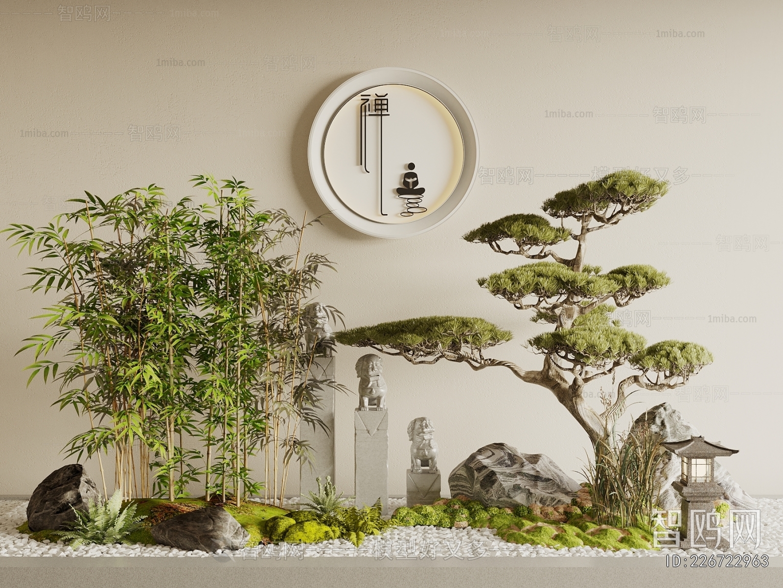 New Chinese Style Plant Landscaping