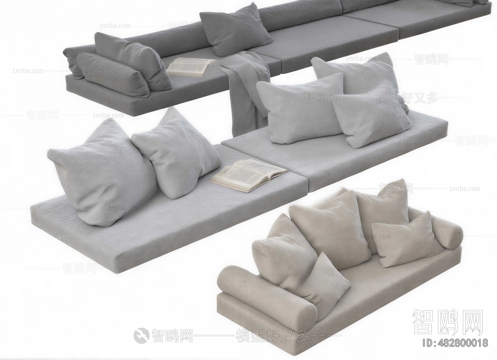 Modern Multi Person Sofa