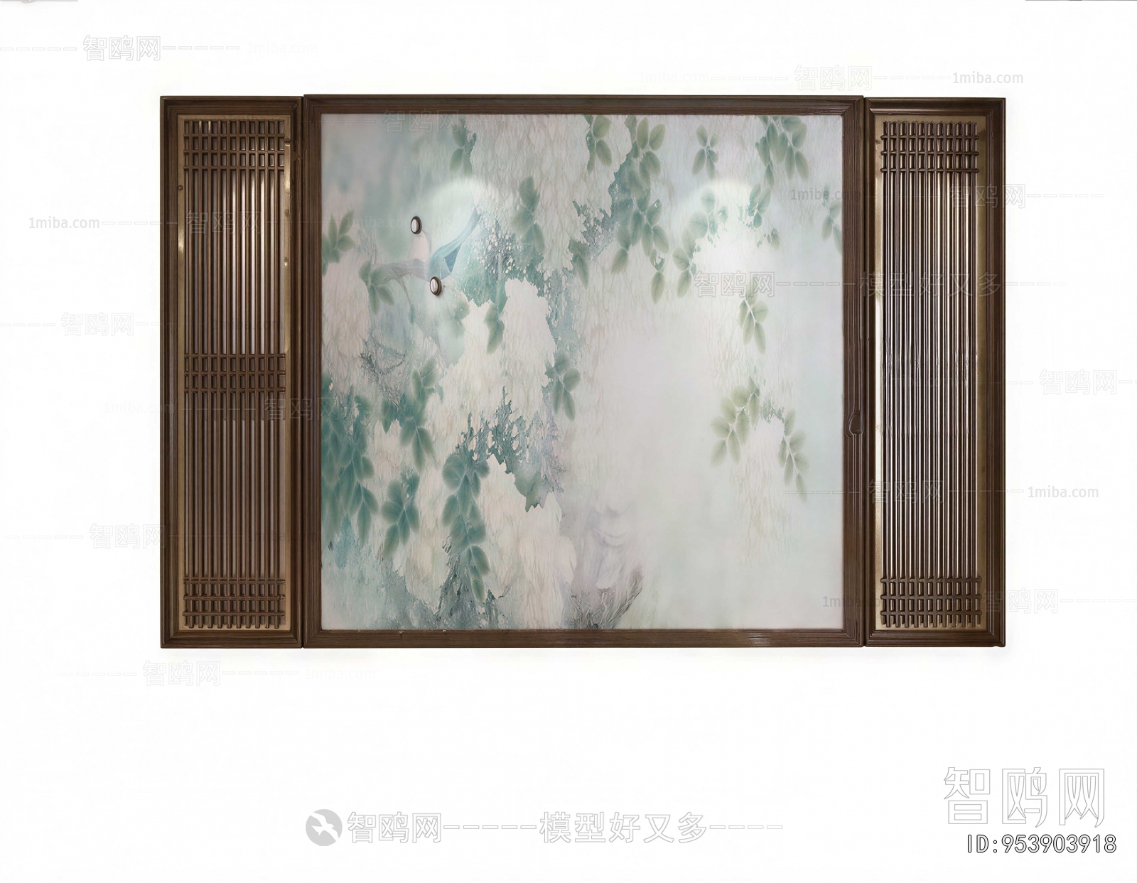 New Chinese Style TV Wall