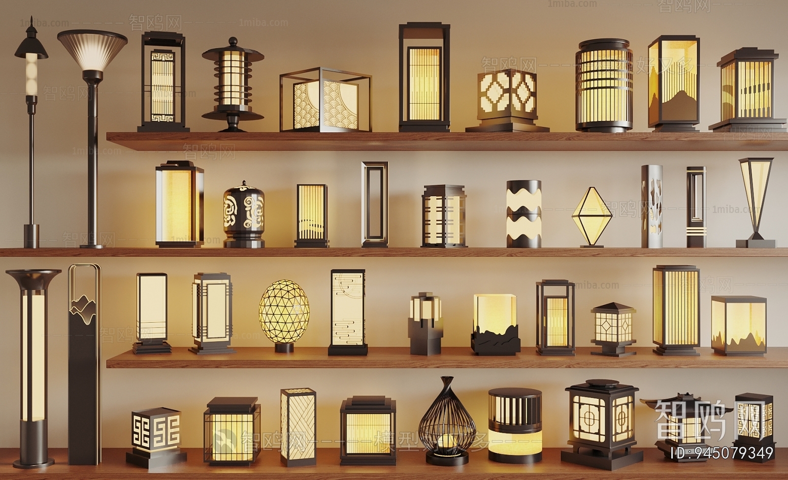 New Chinese Style Outdoor Light