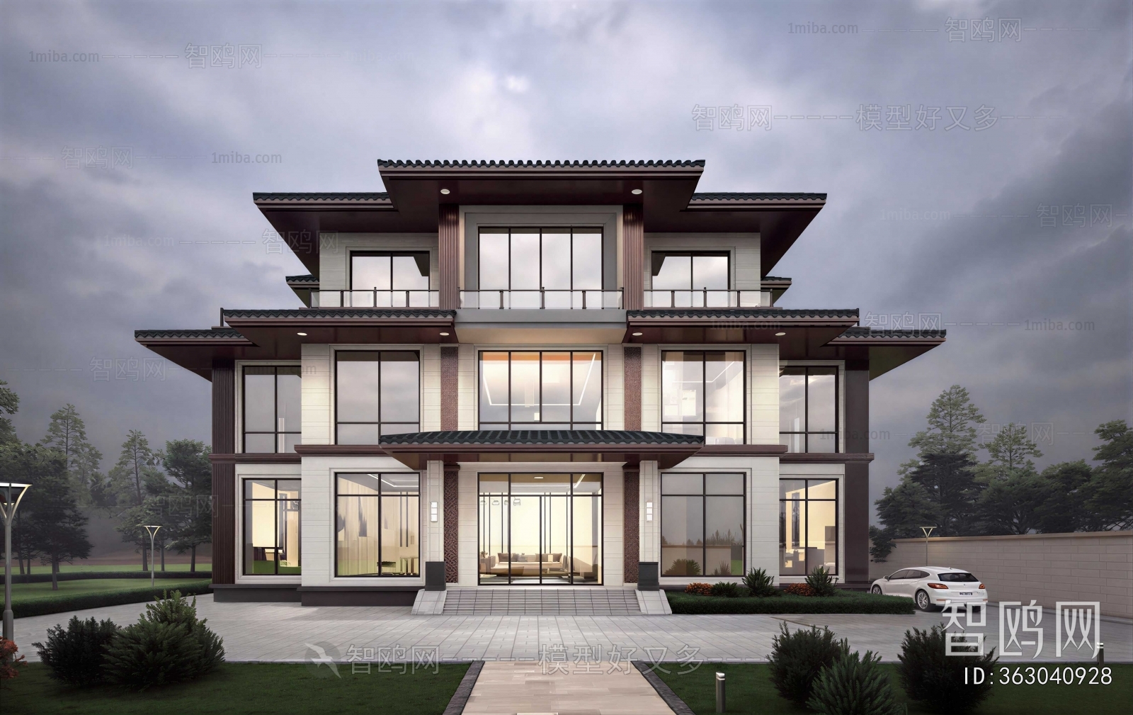 New Chinese Style Detached Villa