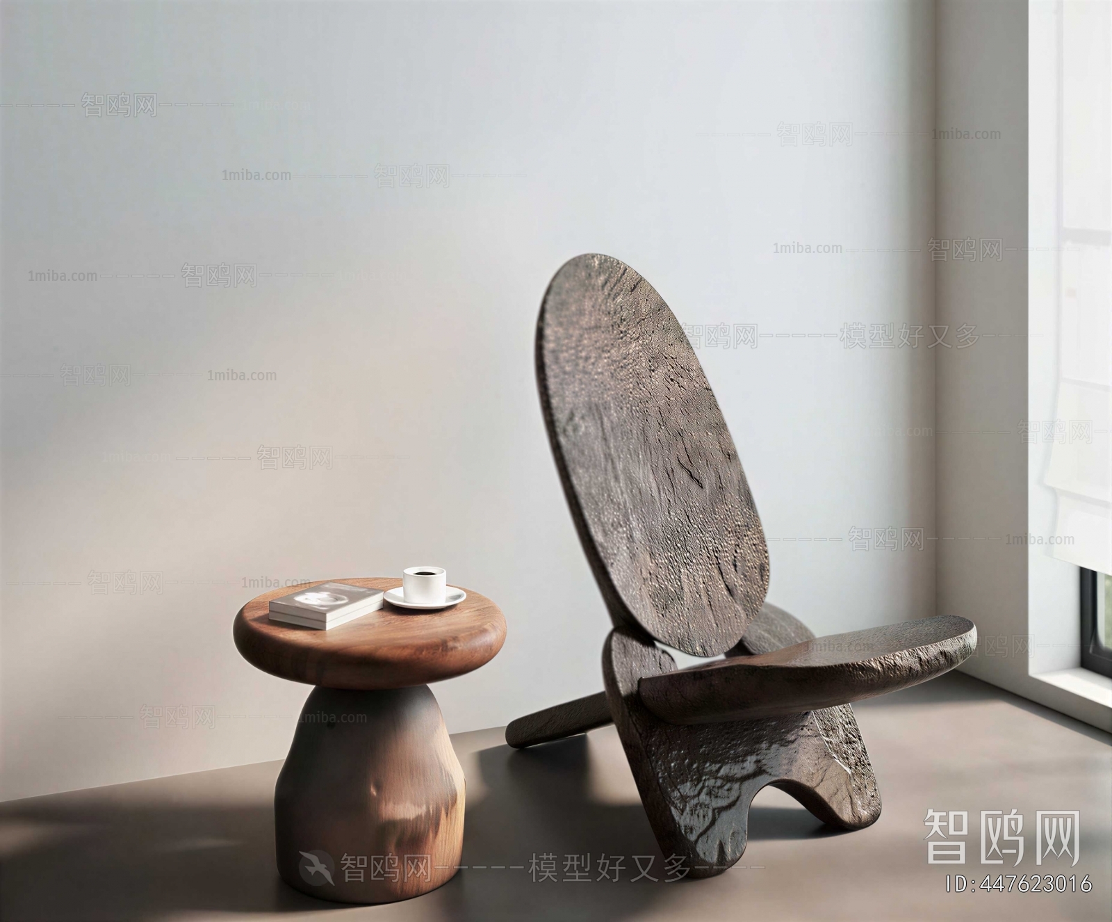 Wabi-sabi Style Single Chair