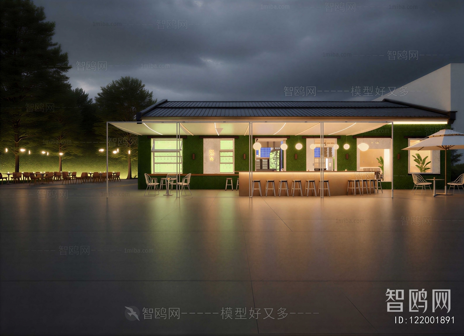 Modern Appearance Of Commercial Building