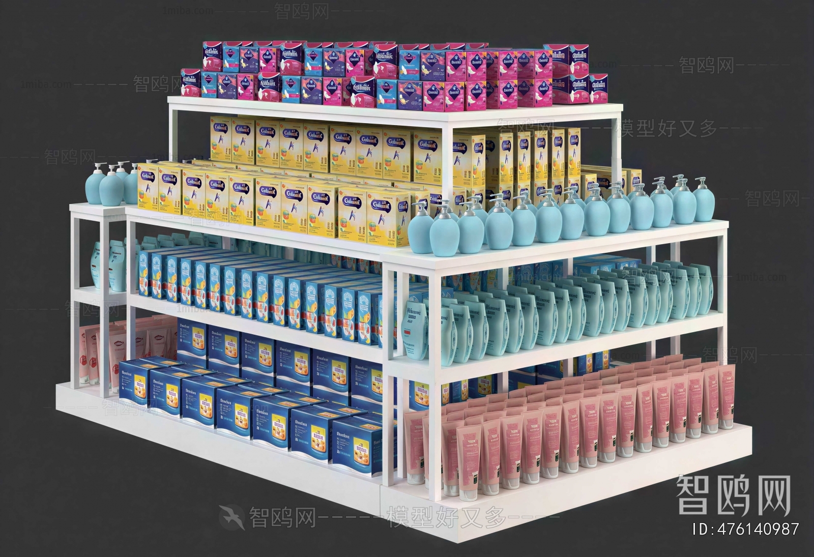 Modern Supermarket Shelf