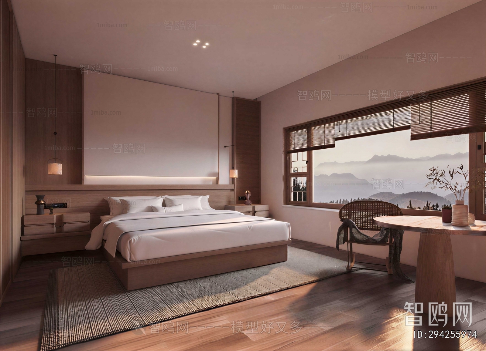 New Chinese Style Bedroom