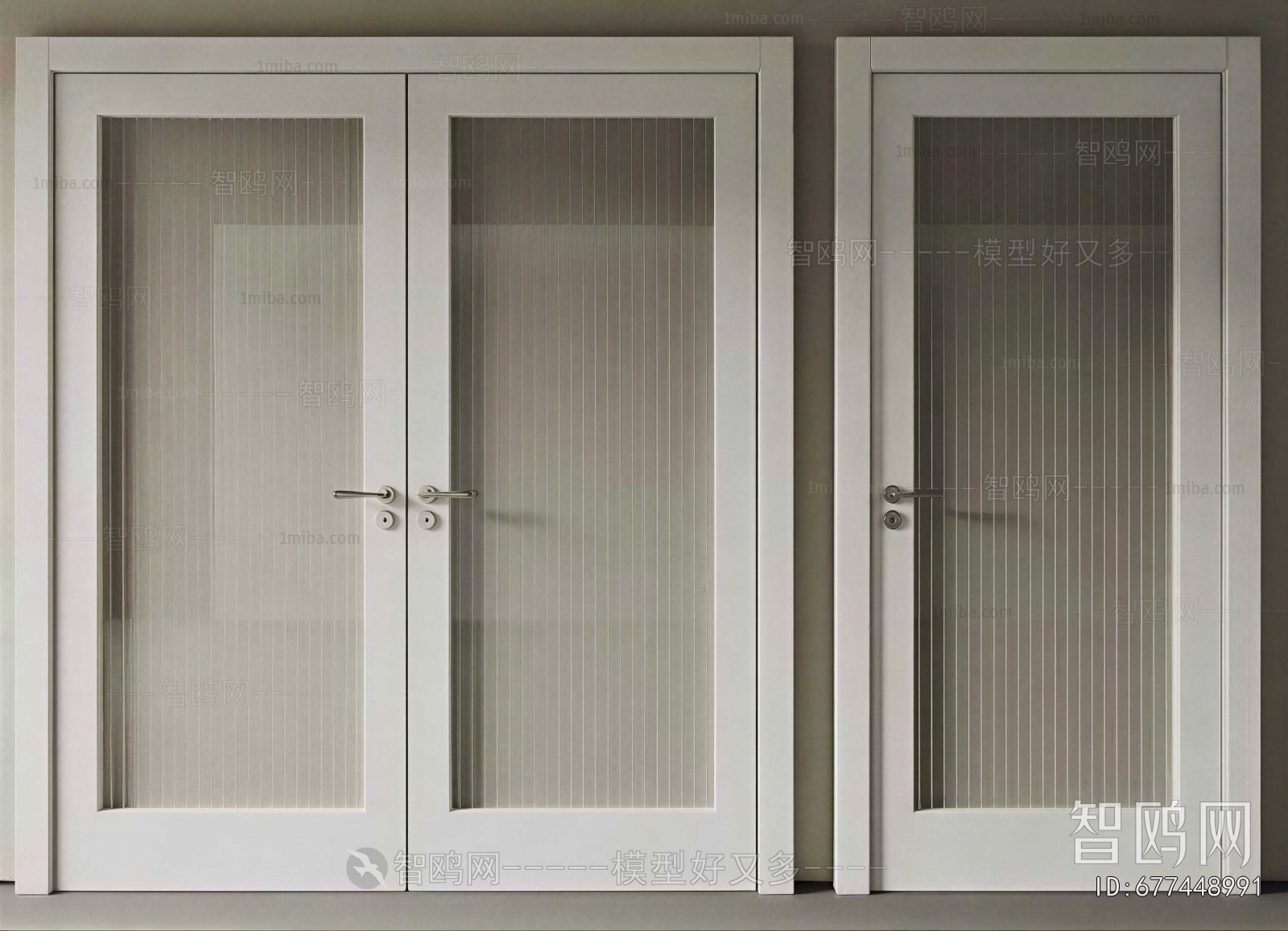 Simple European Style Single Door