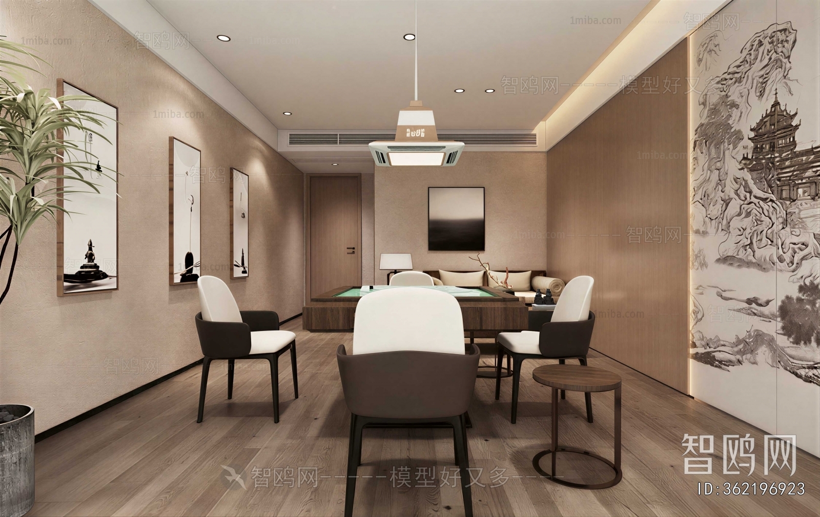 New Chinese Style Chess And Card Room