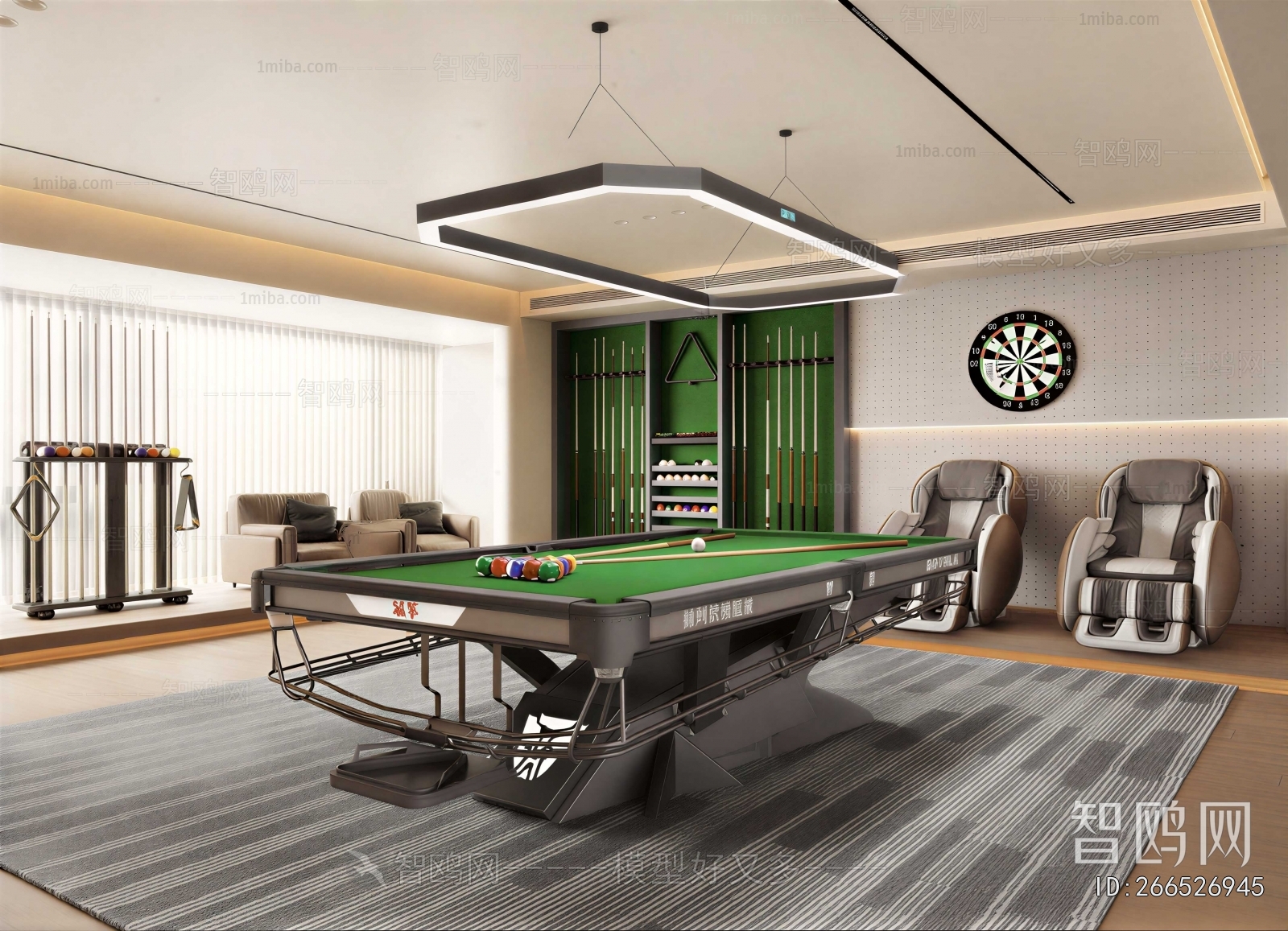 Modern Billiards Room
