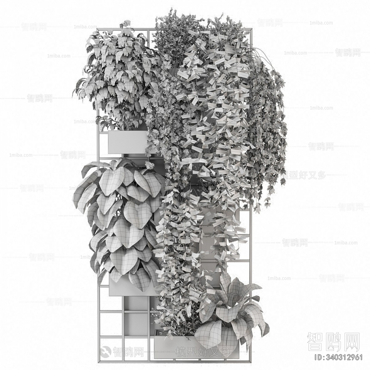 Modern Potted Green Plant