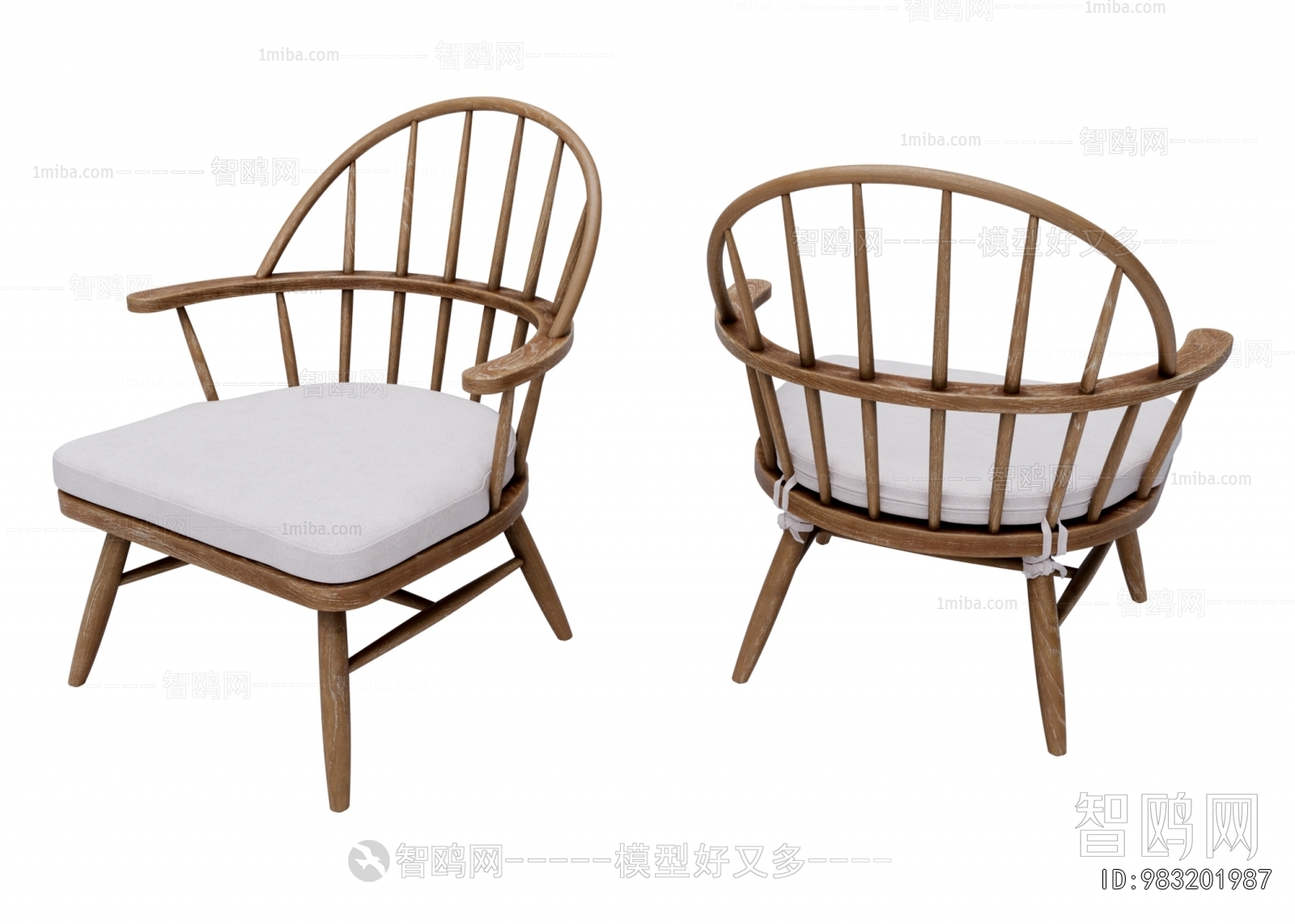 Wabi-sabi Style Lounge Chair