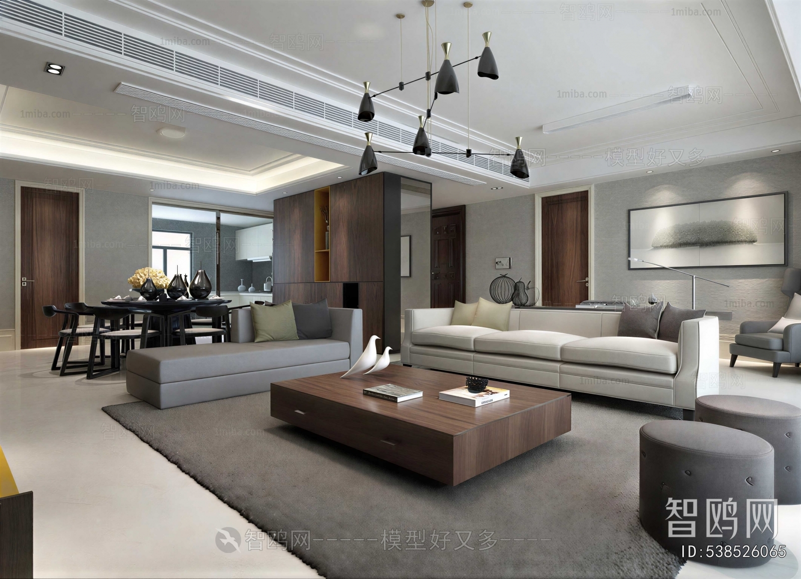 Modern Hong Kong Style A Living Room