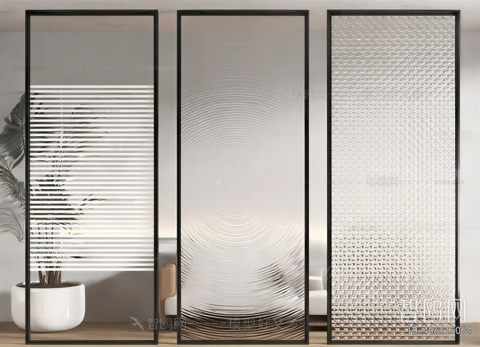 Modern Glass Screen Partition