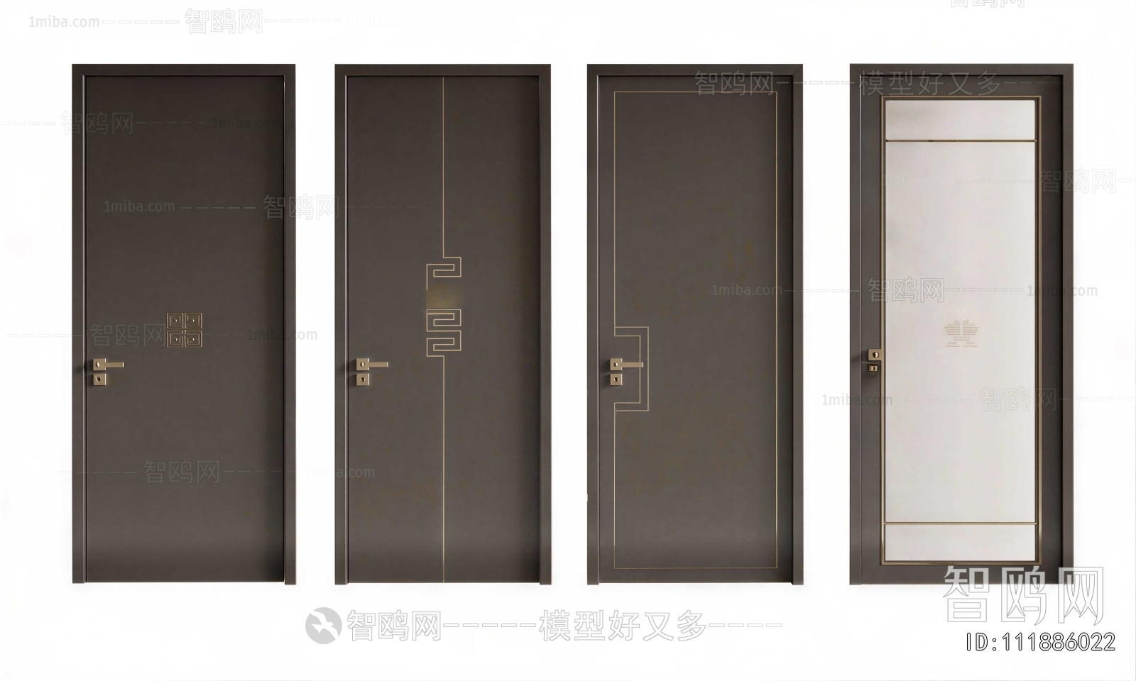 New Chinese Style Single Door