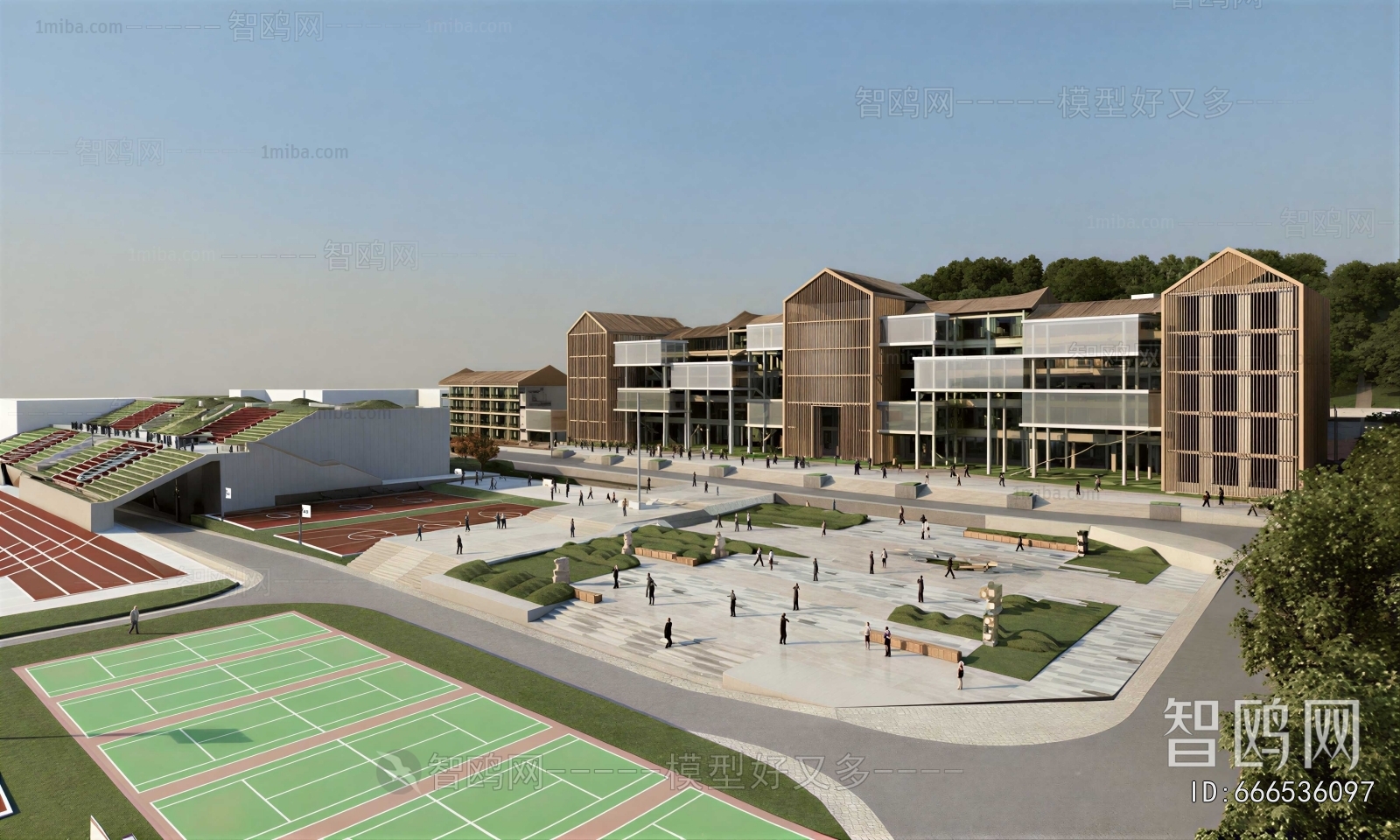 Modern Outdoor Sports Stadium
